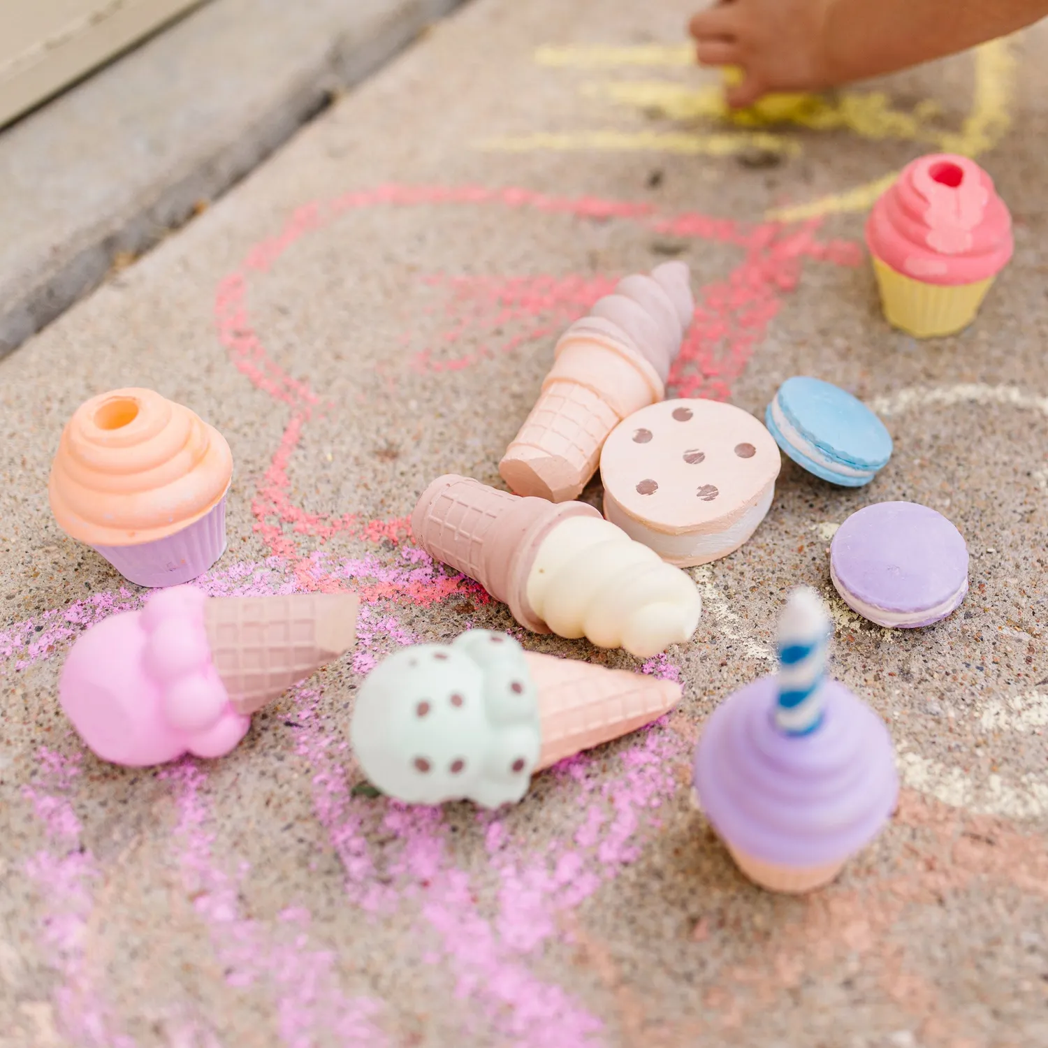 Melissa & Doug Sweet Treats stoepkrijt 12-delig ijs