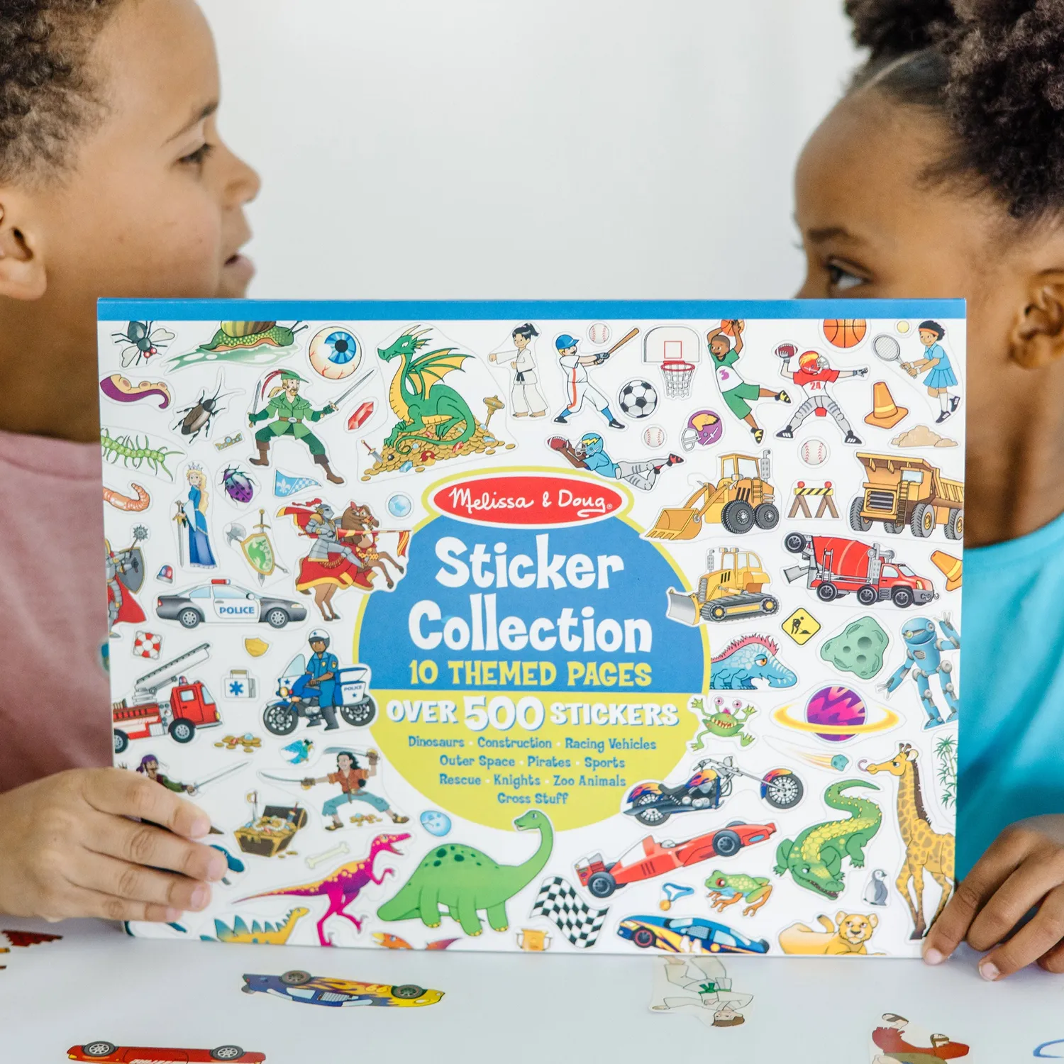 Melissa & Doug Sticker Collection stickerboek 500+ dino voertuigen