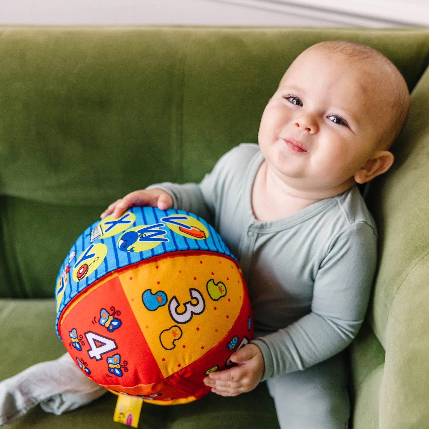 Melissa & Doug K’s Kids 2-in-1 Talking Ball babybal stof
