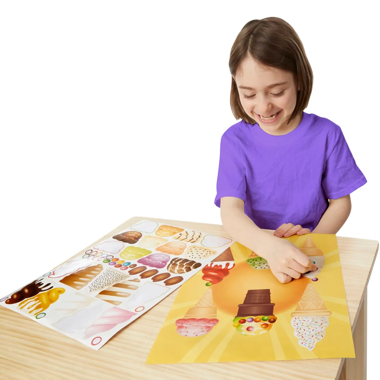 Melissa & Doug Sweets Treats Stickers Pad stickerboek taart
