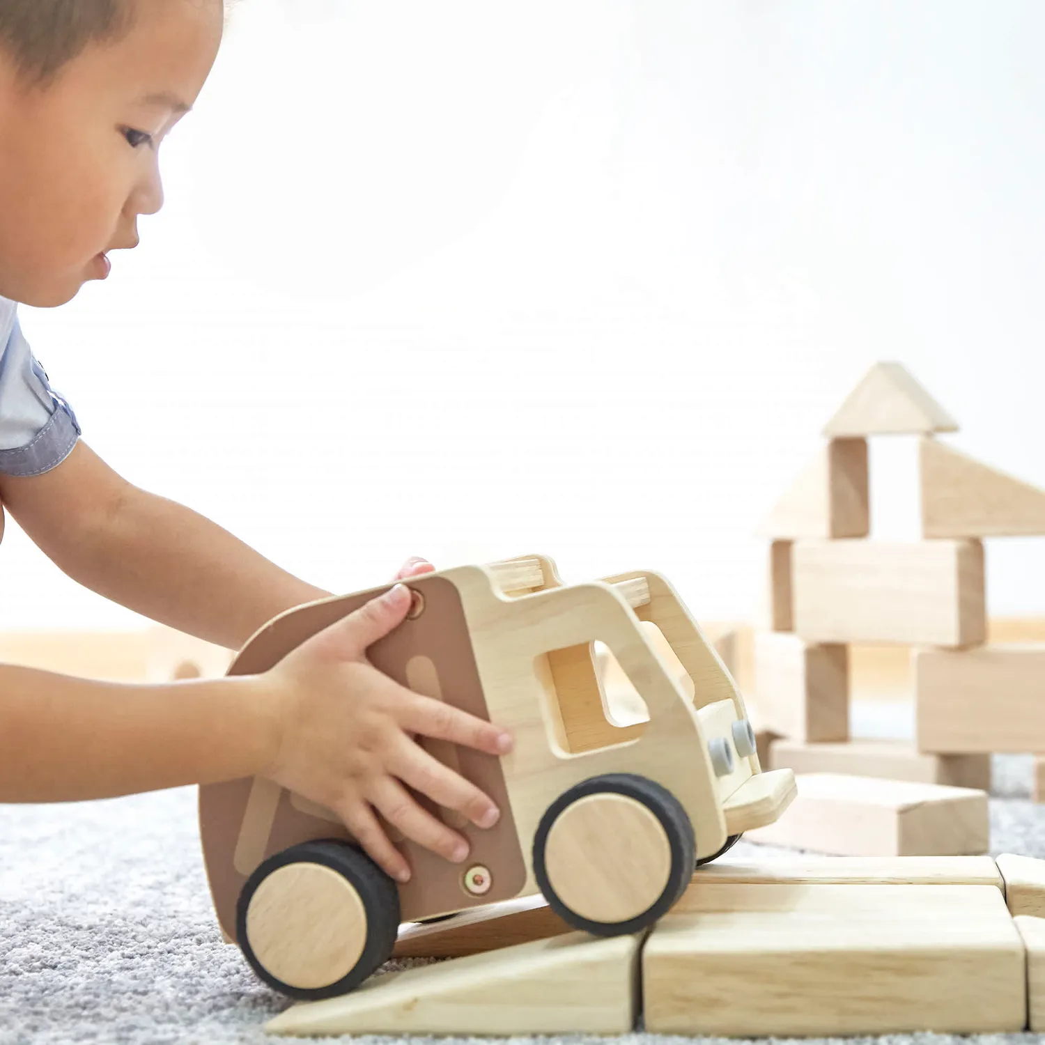 Guidecraft Wooden Garbage Truck houten vuilniswagen
