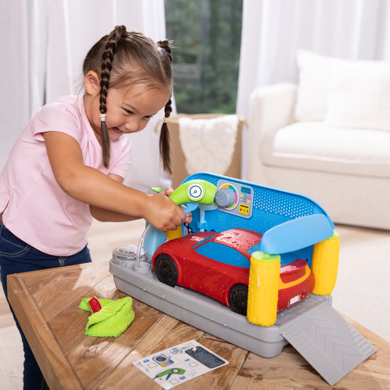 Melissa & Doug Spray & Shine autowasstraat speelset auto