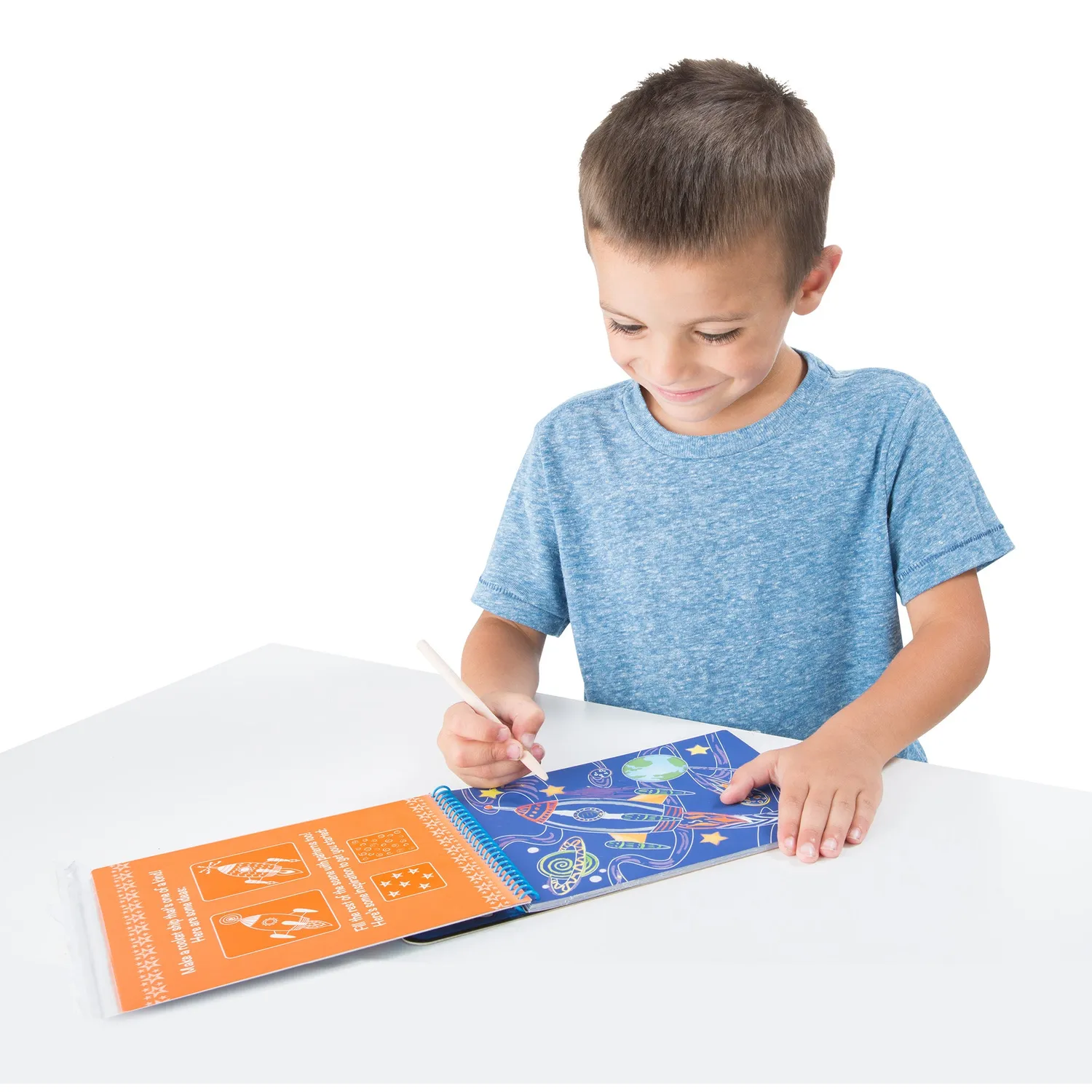 Melissa & Doug Vehicles Color-Reveal Pad krasboek 12 scenes