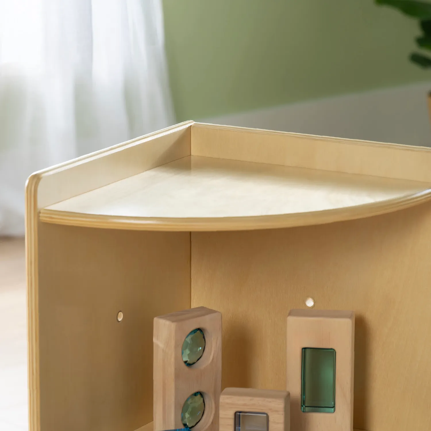 Guidecraft EdQ Curated Storage 2-Tier hoekkast trap 2-laags