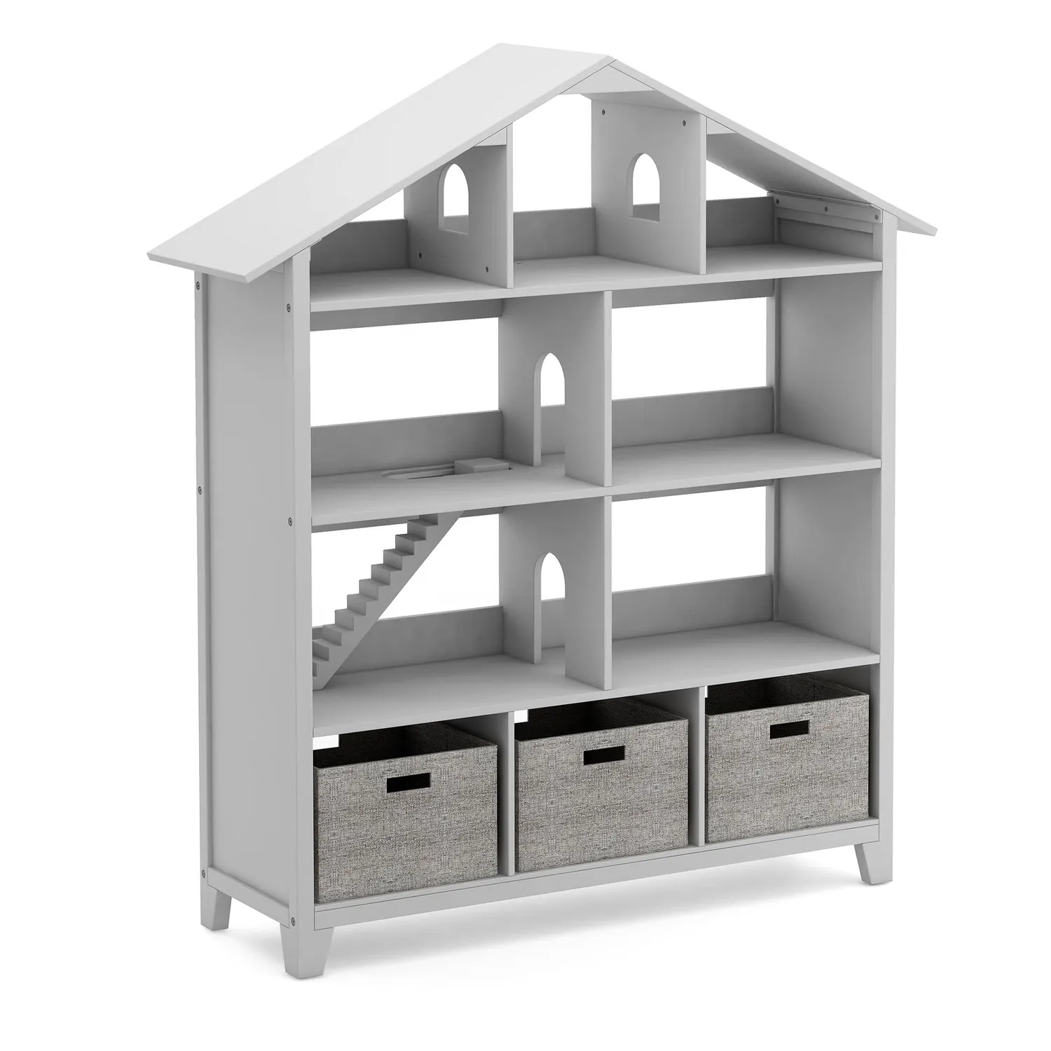 Guidecraft Martha Stewart Kids Dollhouse boekenkast linen
