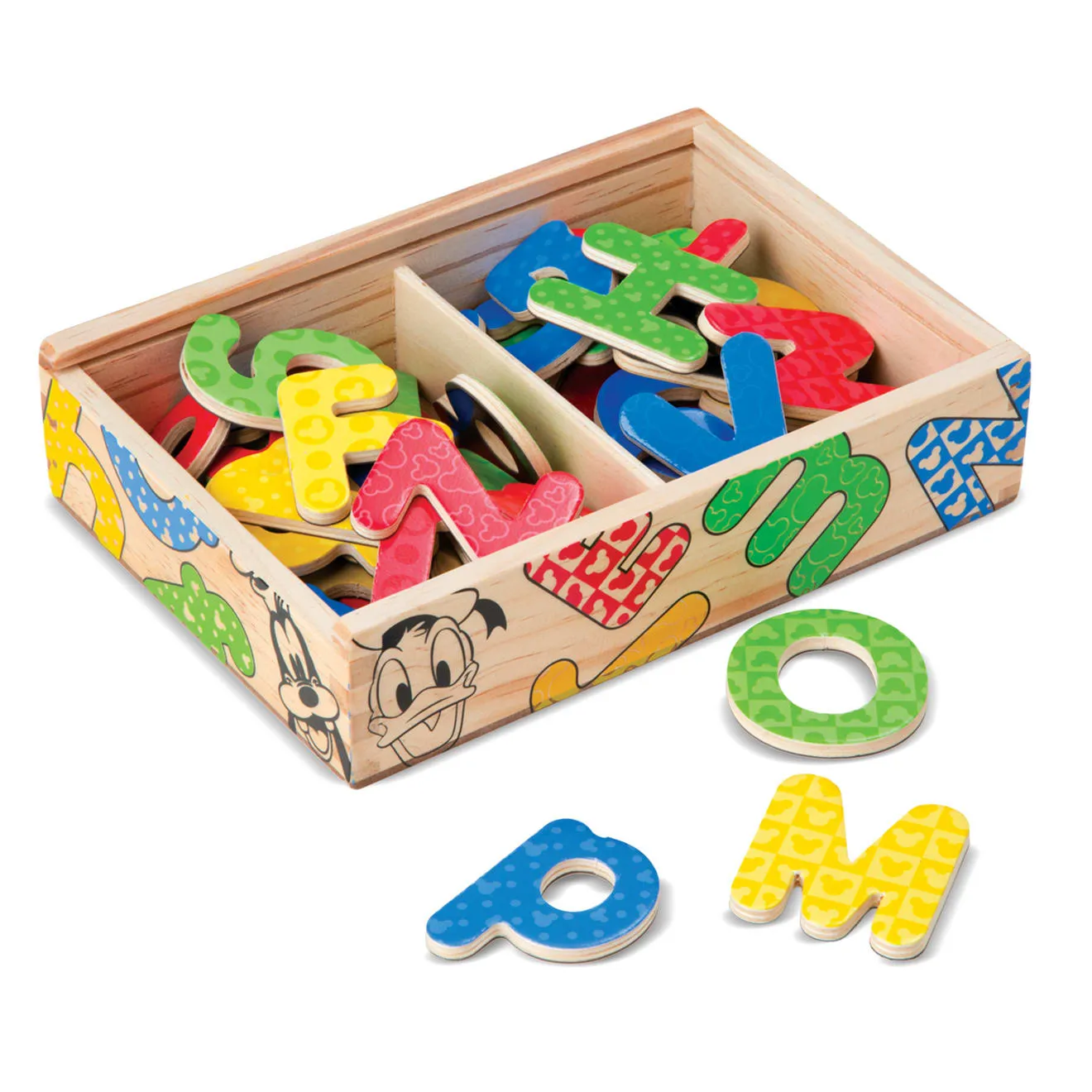 Melissa & Doug Mickey & Friends magneetletters hout 52-delig