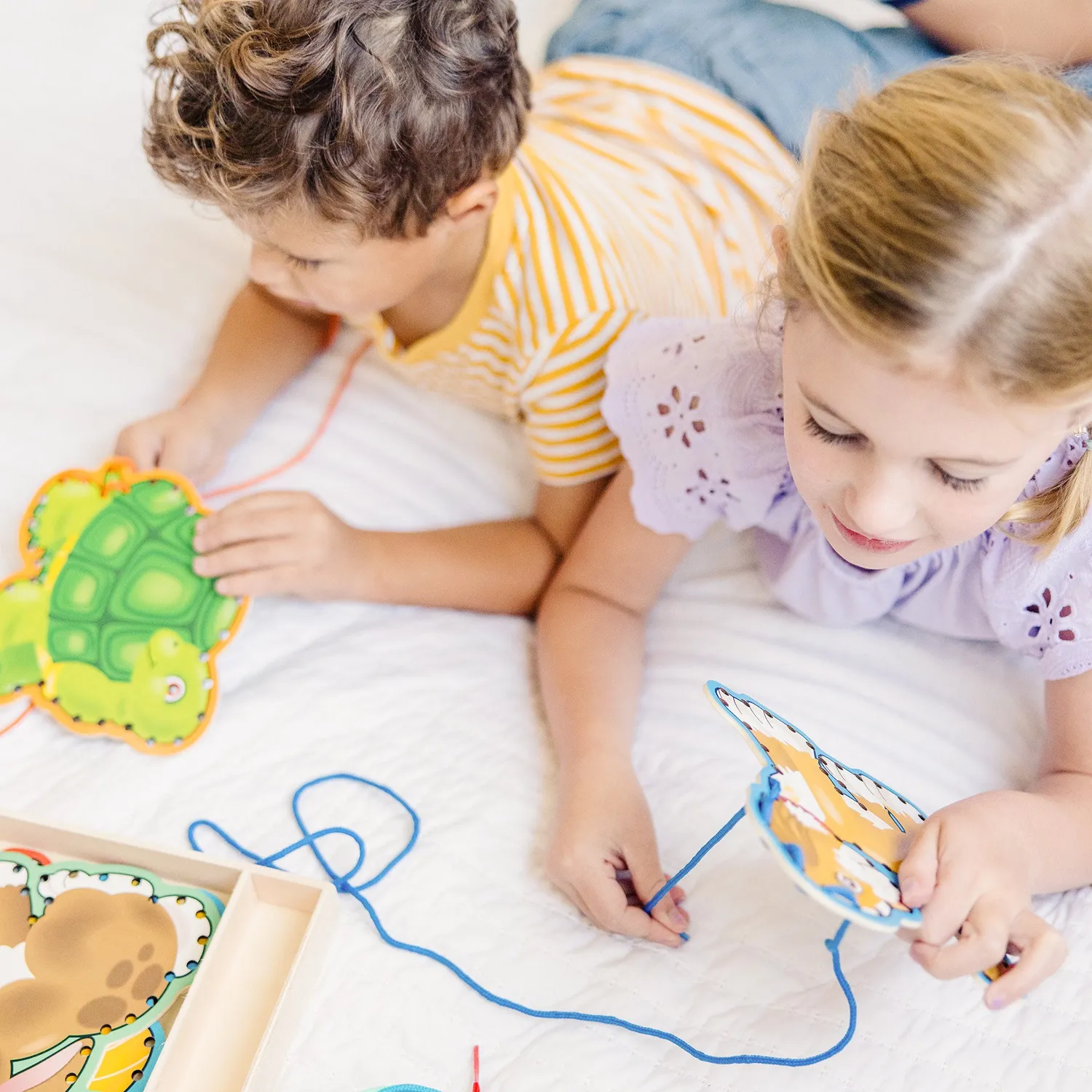 Melissa & Doug Lace & Trace rijgspel huisdieren 5 kaarten