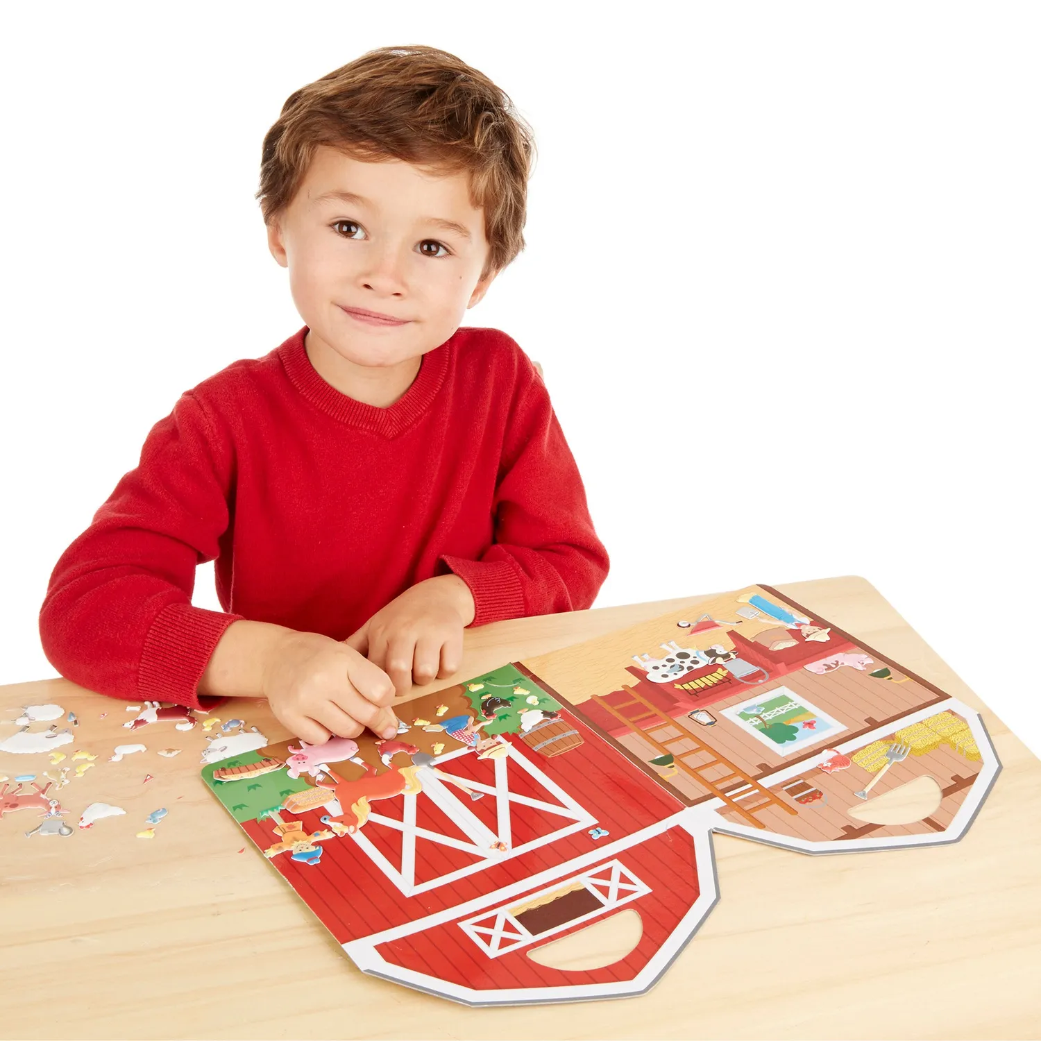 Melissa & Doug Puffy Sticker On the Farm herbruikbare stickers