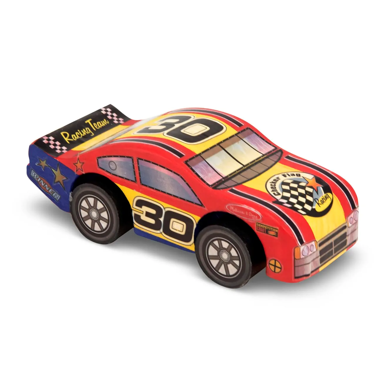 Melissa & Doug Decorate-Your-Own Wooden Race Car knutselset hout