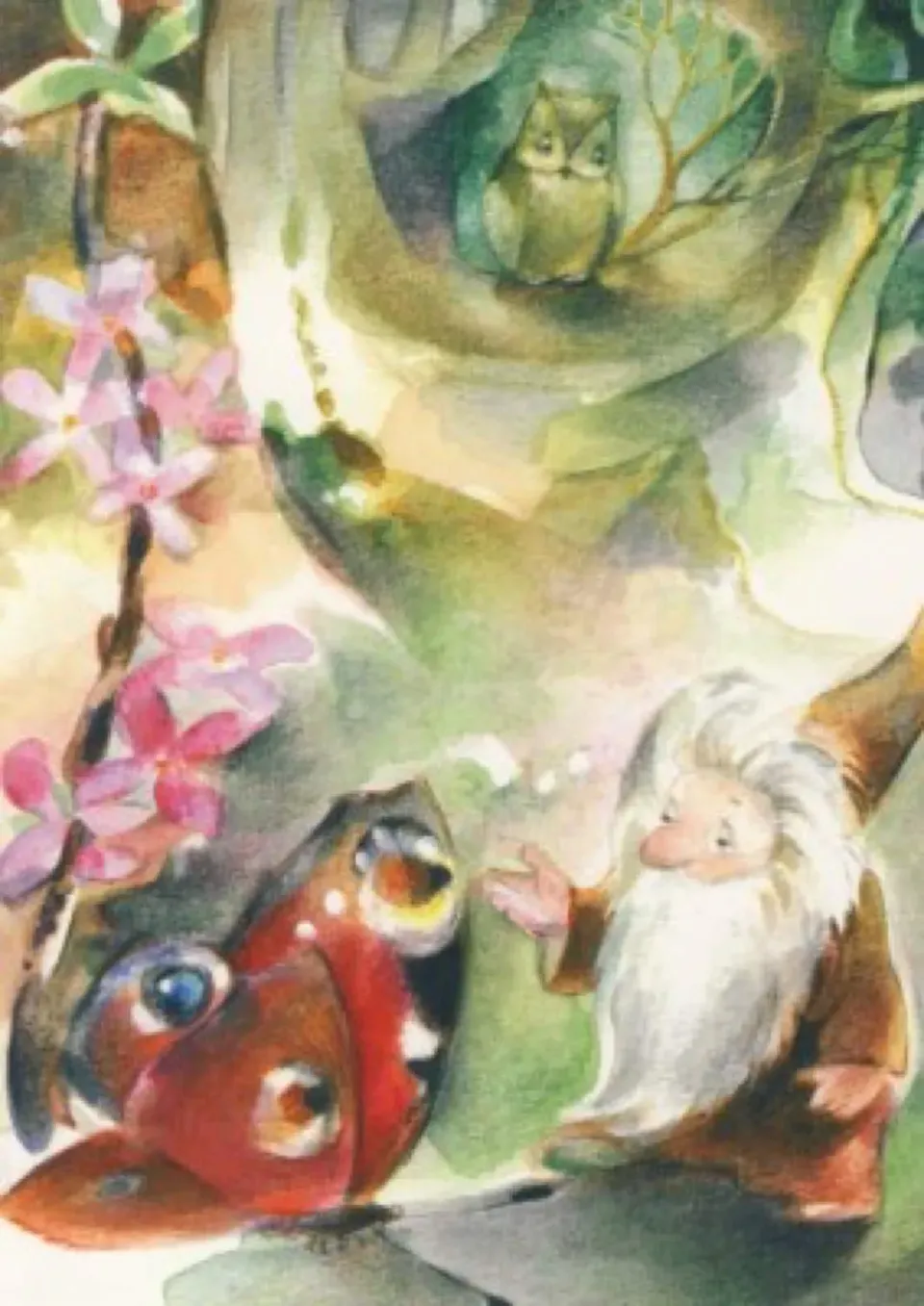 Ginger Fairy Marie-Laure Viriot Pfauenauge kaart 10x15 cm