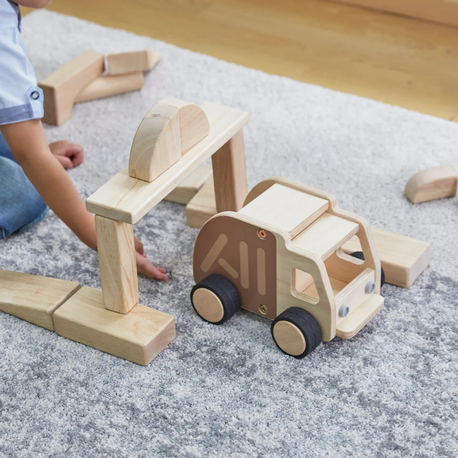 Guidecraft Wooden Garbage Truck houten vuilniswagen