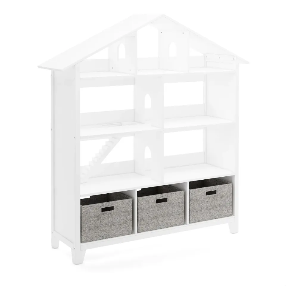 Guidecraft Martha Stewart Kids Dollhouse boekenkast linen