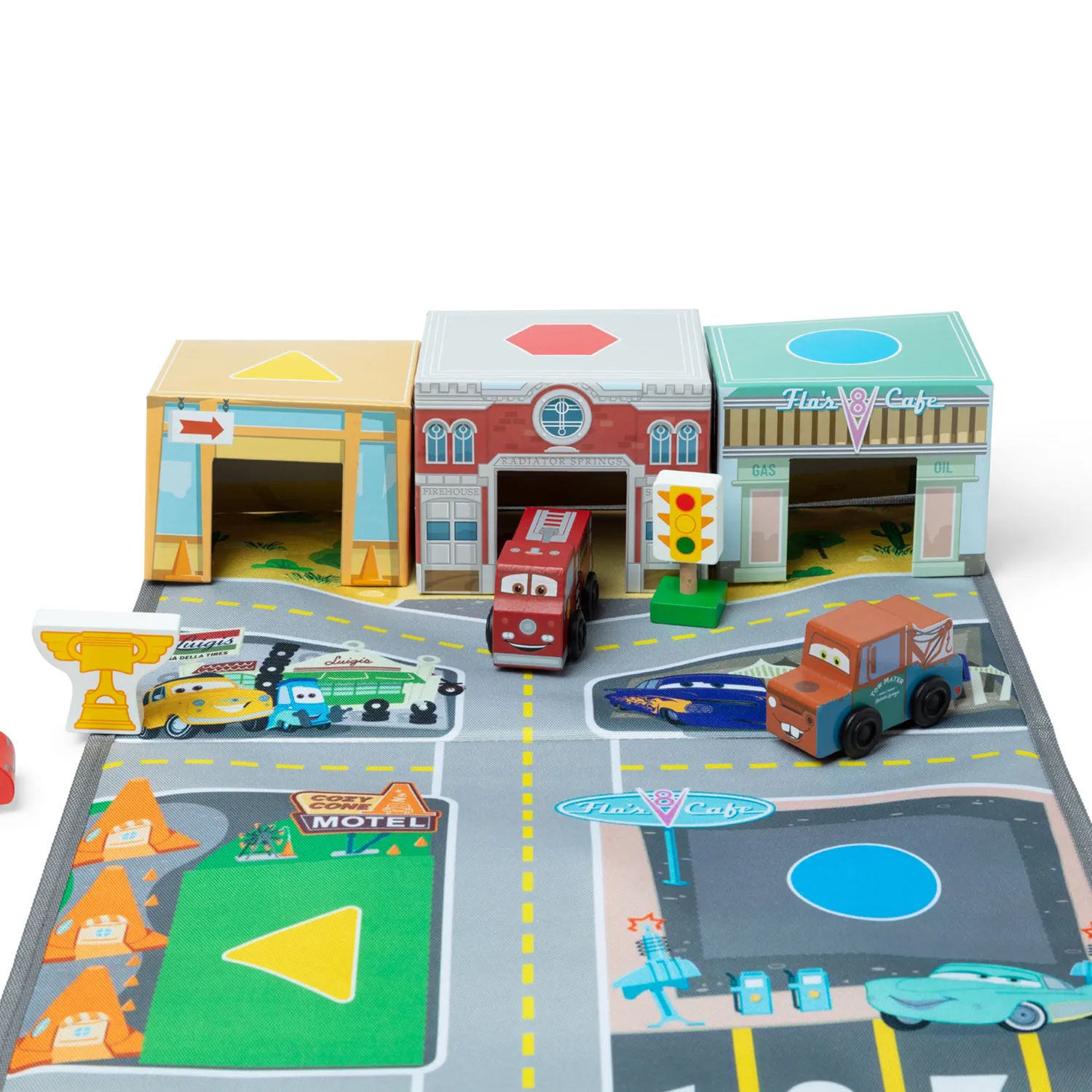 Melissa & Doug Radiator Springs Nest and Stack speelset Cars hout