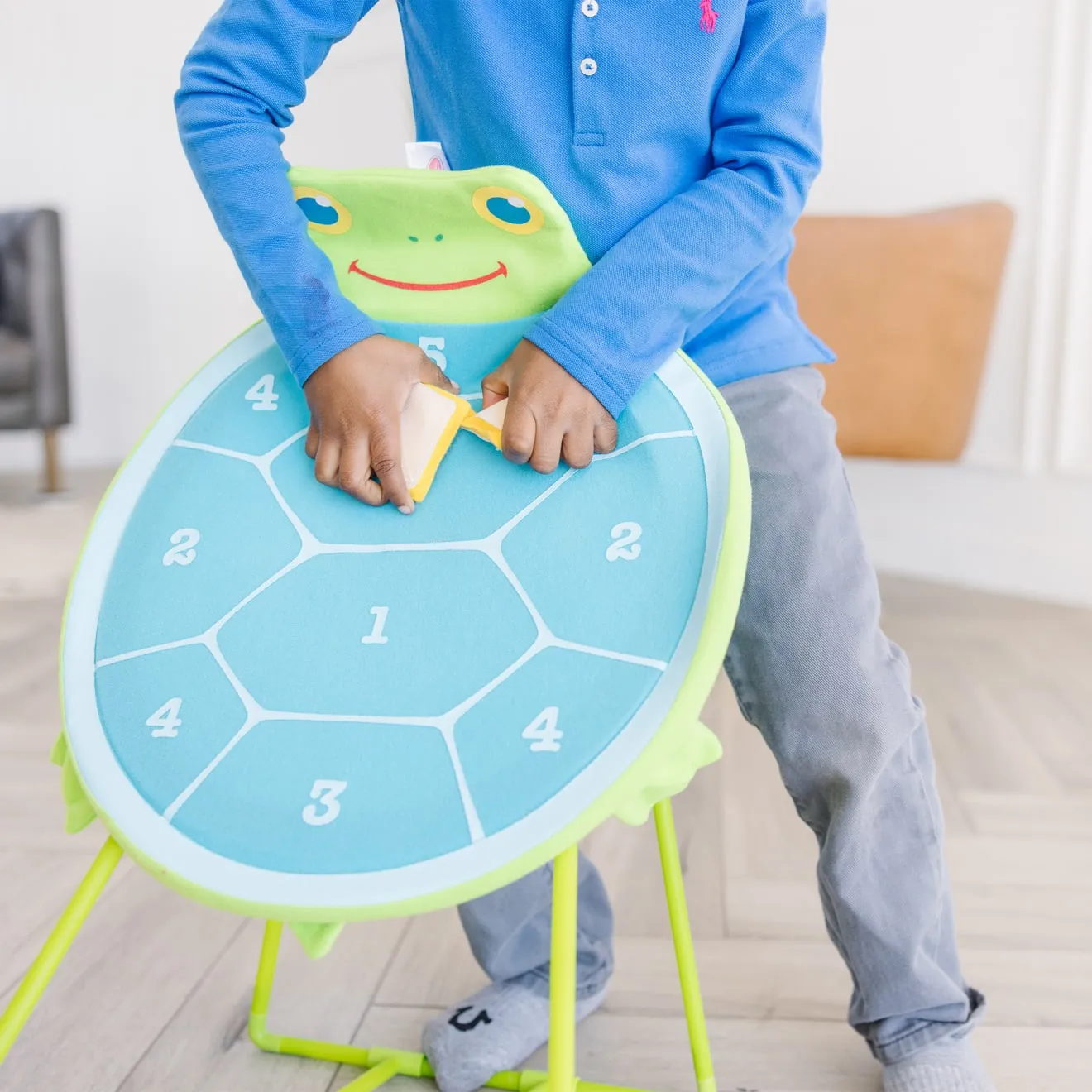 Melissa & Doug Dilly Dally werpspel schildpad binnen buiten