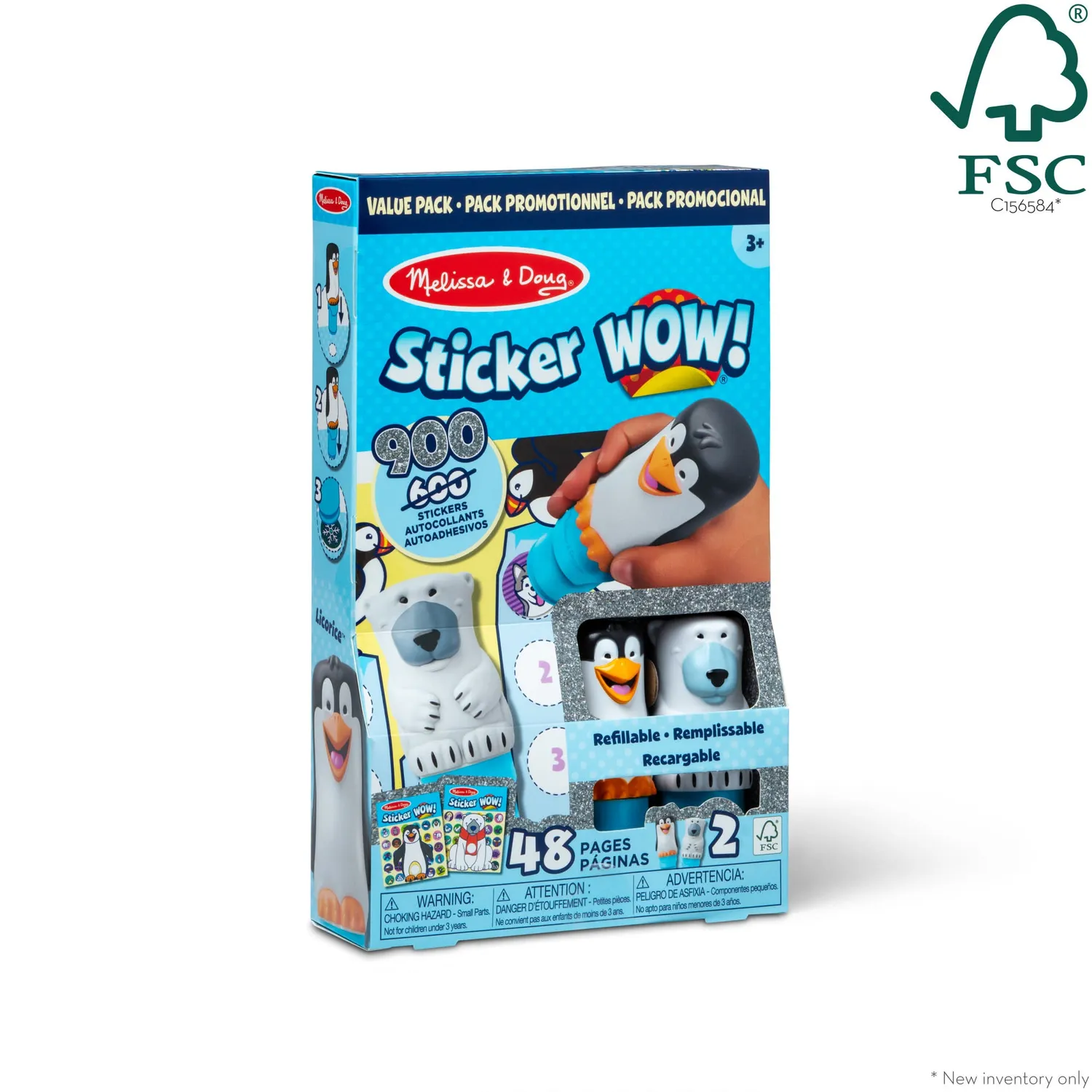 Melissa & Doug Sticker WOW Winter stempelset 2-pack 900