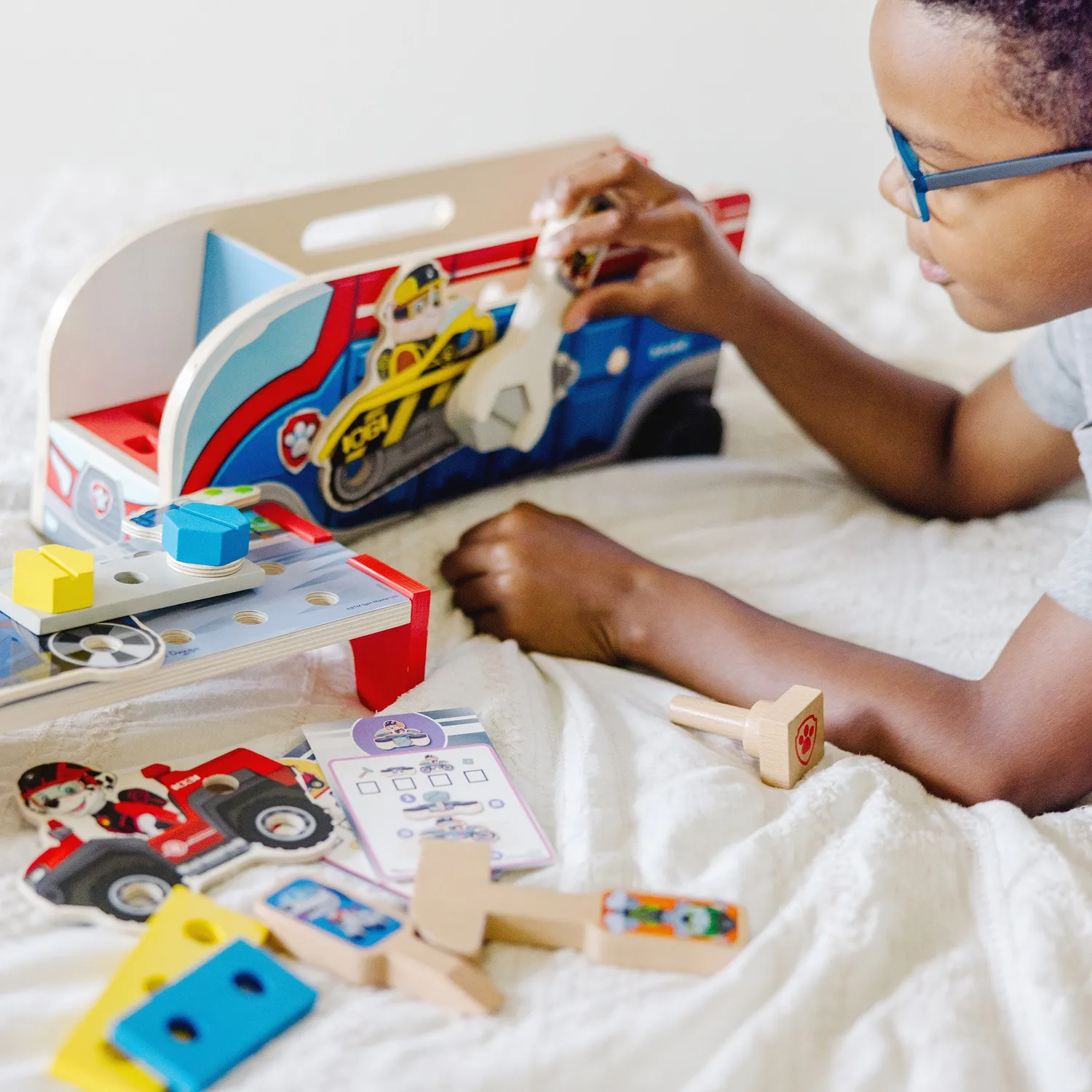 Melissa & Doug PAW Patrol Match & Build missiecruiser hout