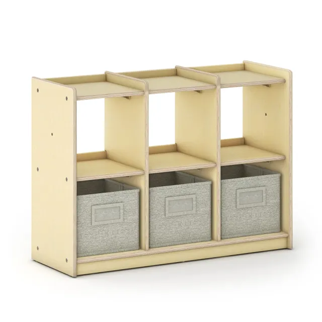 Guidecraft EdQ Curated Storage 2x3 opbergkast naturel