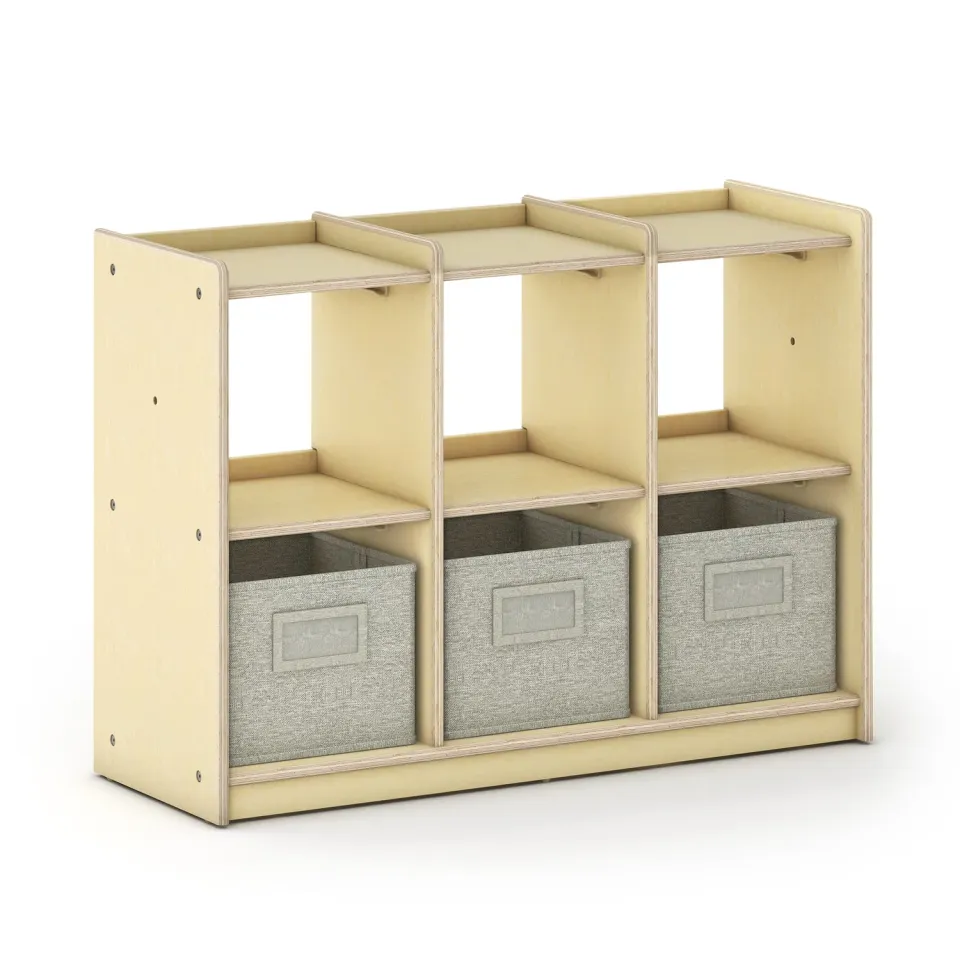 Guidecraft EdQ Curated Storage 2x3 opbergkast naturel