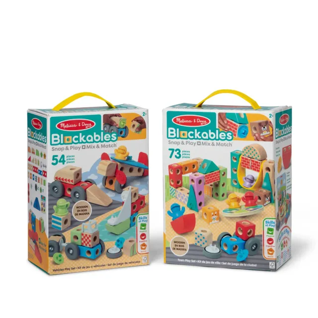 Melissa & Doug Blockables All Around Town bouwset 127-delig