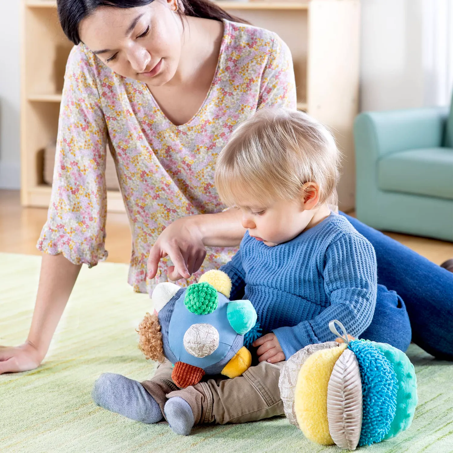 Guidecraft Knots and Knobs Plush Ball Set ballen wasbaar