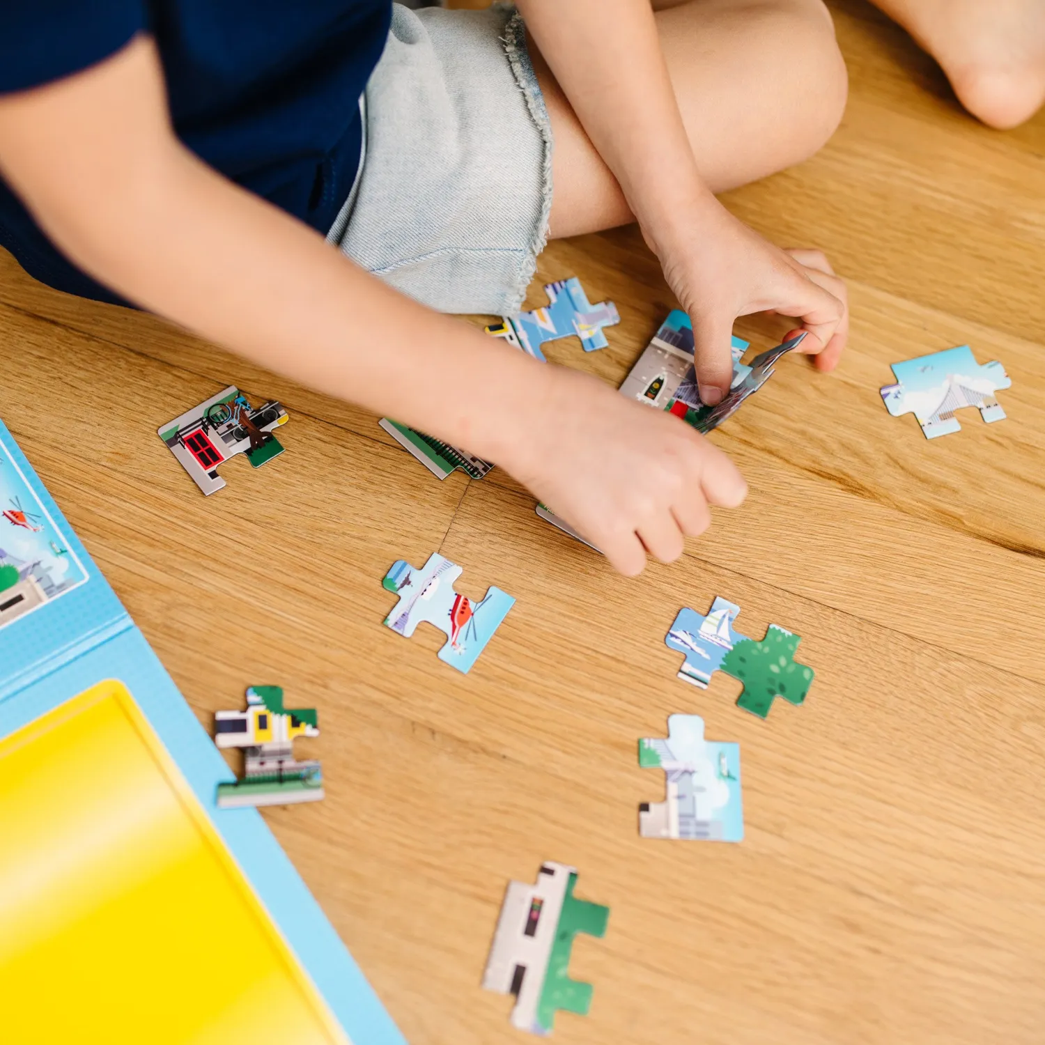Melissa & Doug Take-Along Vehicles magneetpuzzel 2x15 stukjes