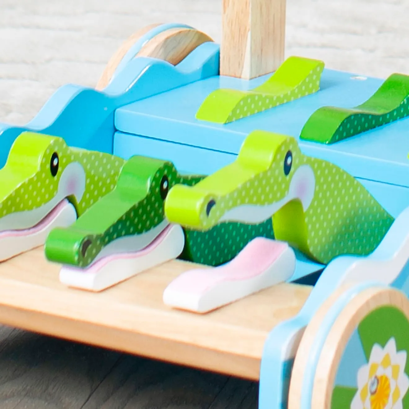 Melissa & Doug First Play Chomp & Clack Alligator duwspeelgoed
