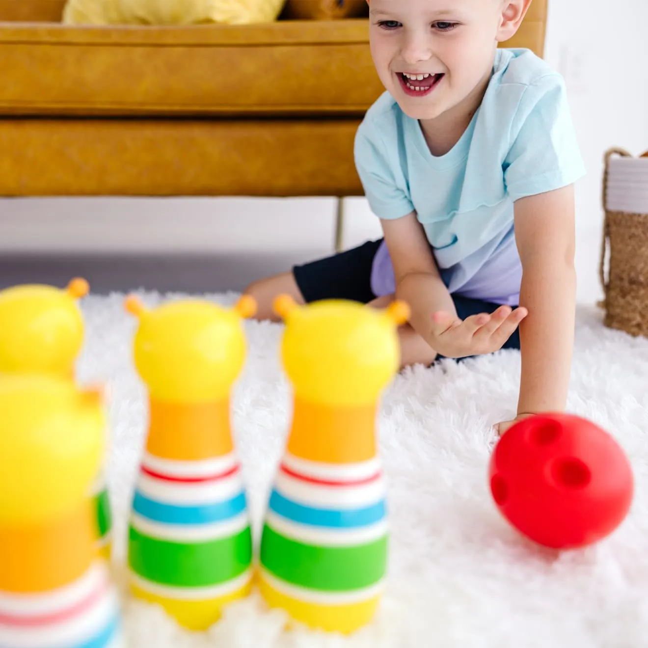 Melissa & Doug Giddy Buggy bowlingset 6 kegels bal