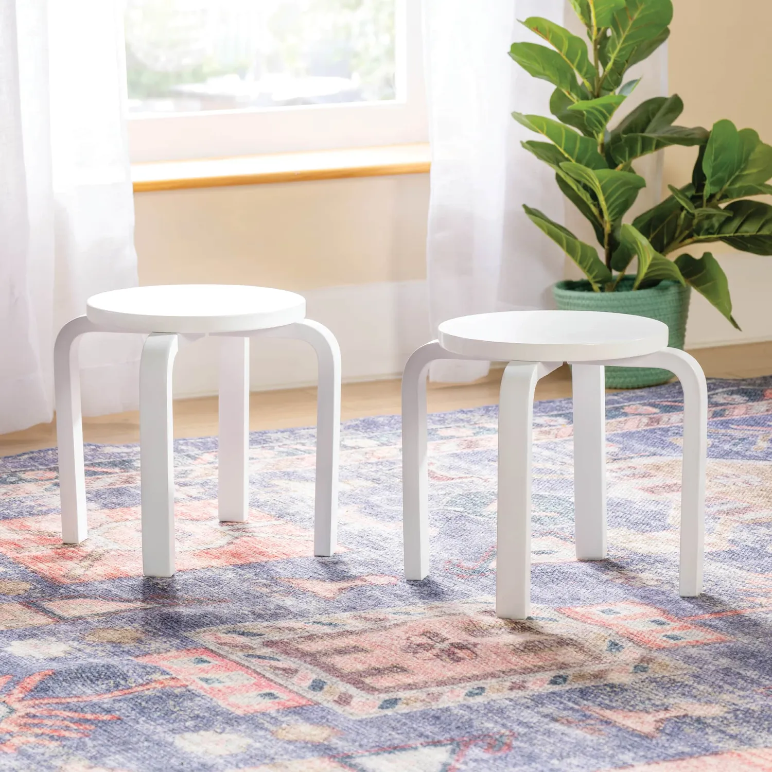 Guidecraft Nordic kinderkrukjes hout 2 stuks 12 inch