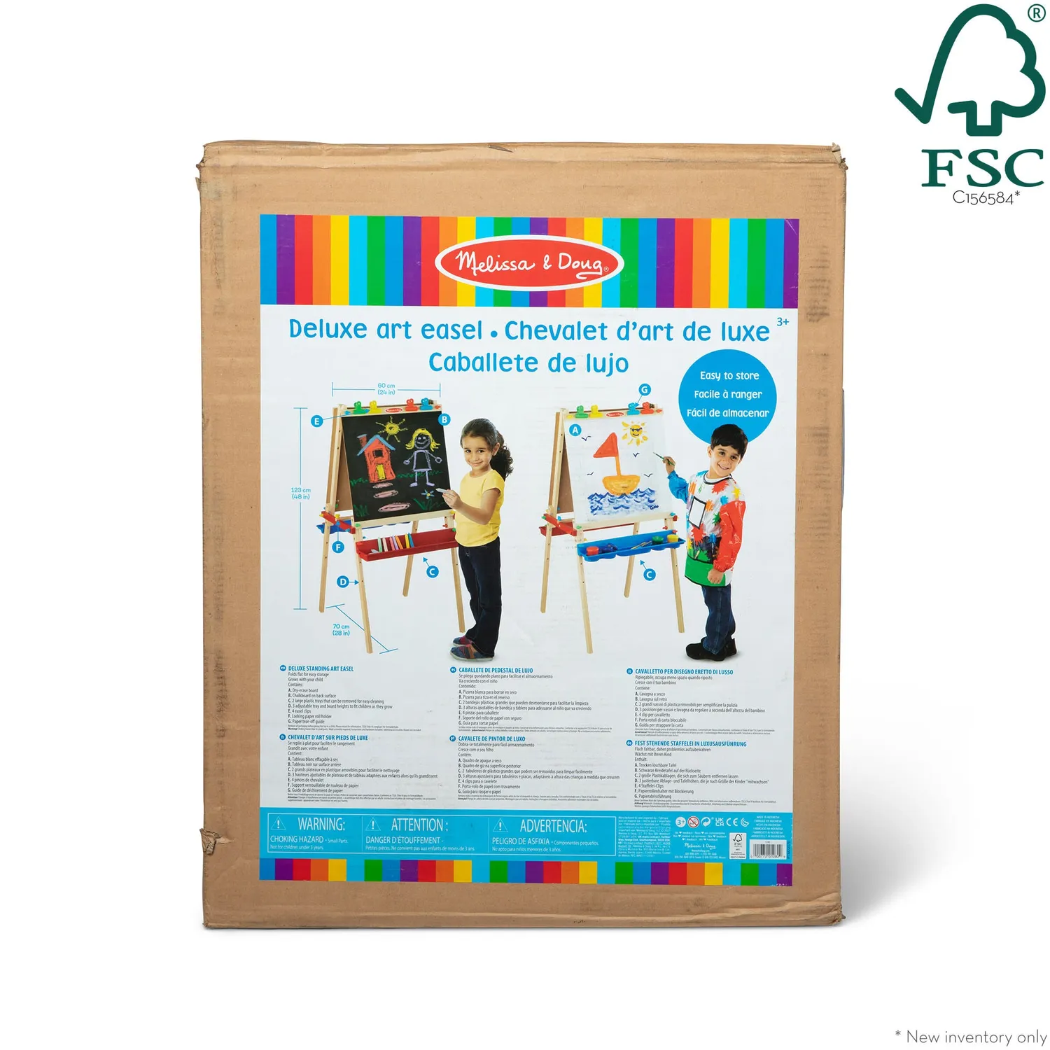Melissa & Doug Deluxe Wooden Standing Art Easel schildersezel