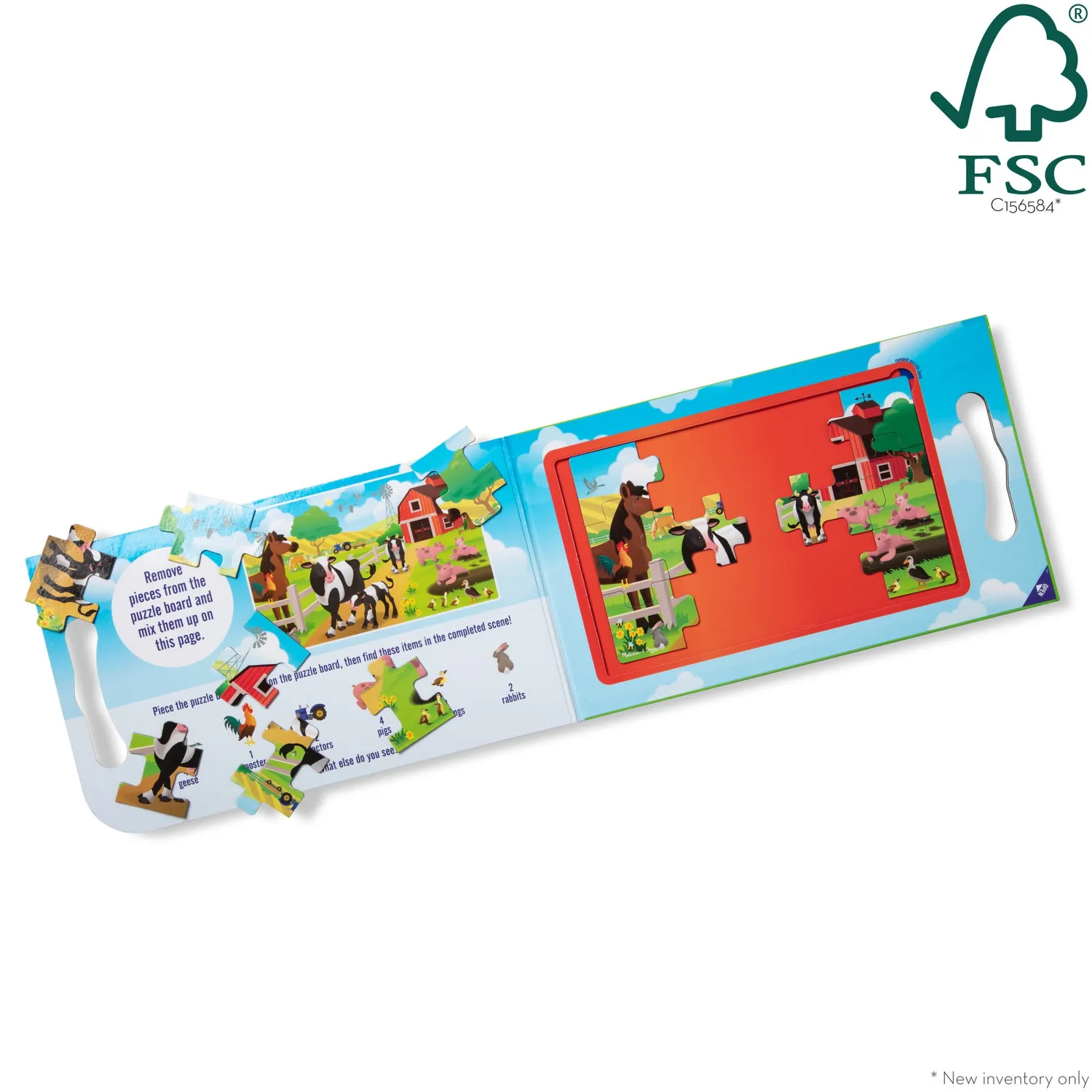 Melissa & Doug On the Farm magneetpuzzel 2x15 stukjes