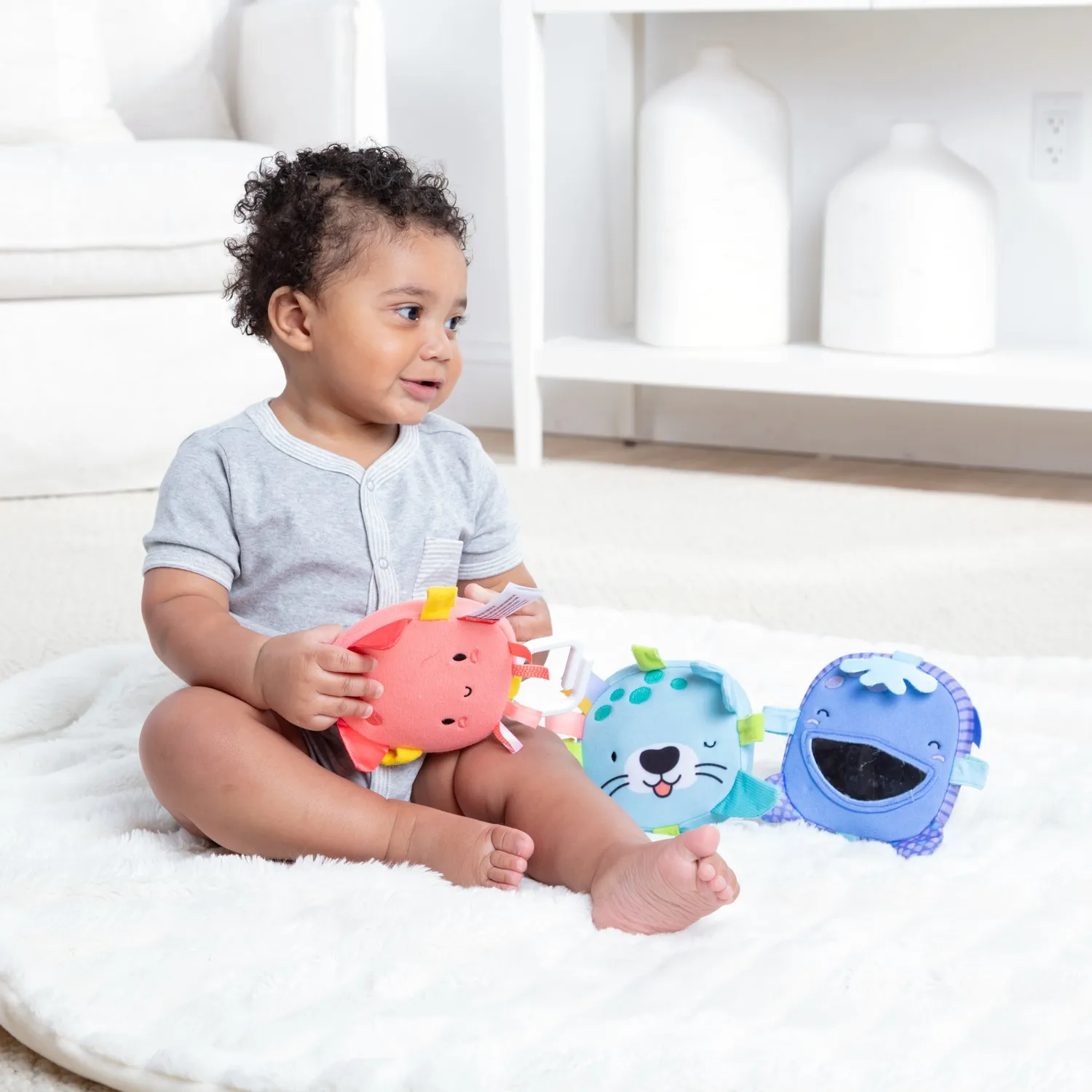 Melissa & Doug Ocean Waves Bounce babyspeelgoed 3 stuks