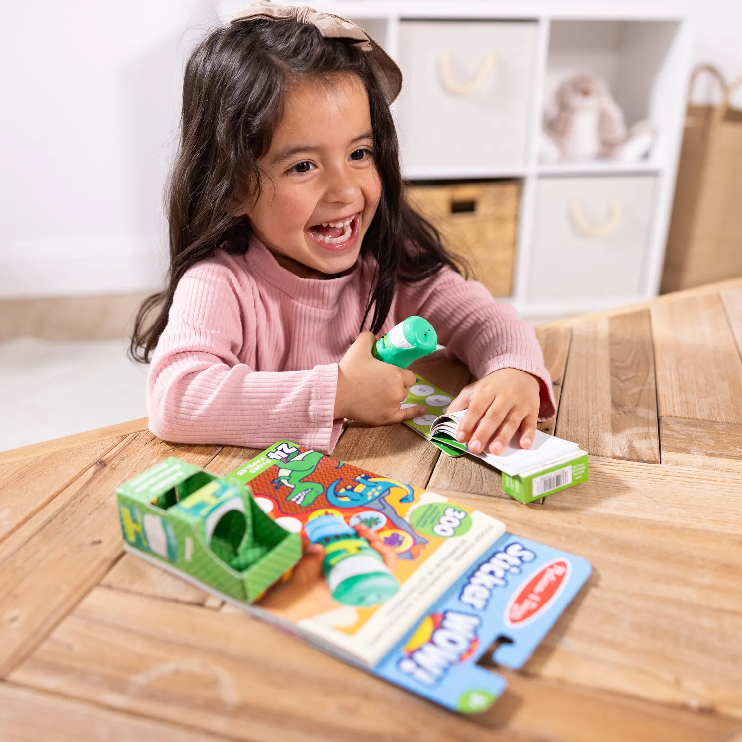 Melissa & Doug Sticker WOW Dinosaur stickerboek met stempel