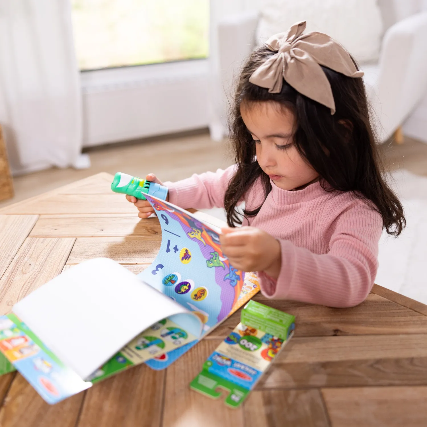 Melissa & Doug Sticker WOW Dinosaur stickerboek met stempel
