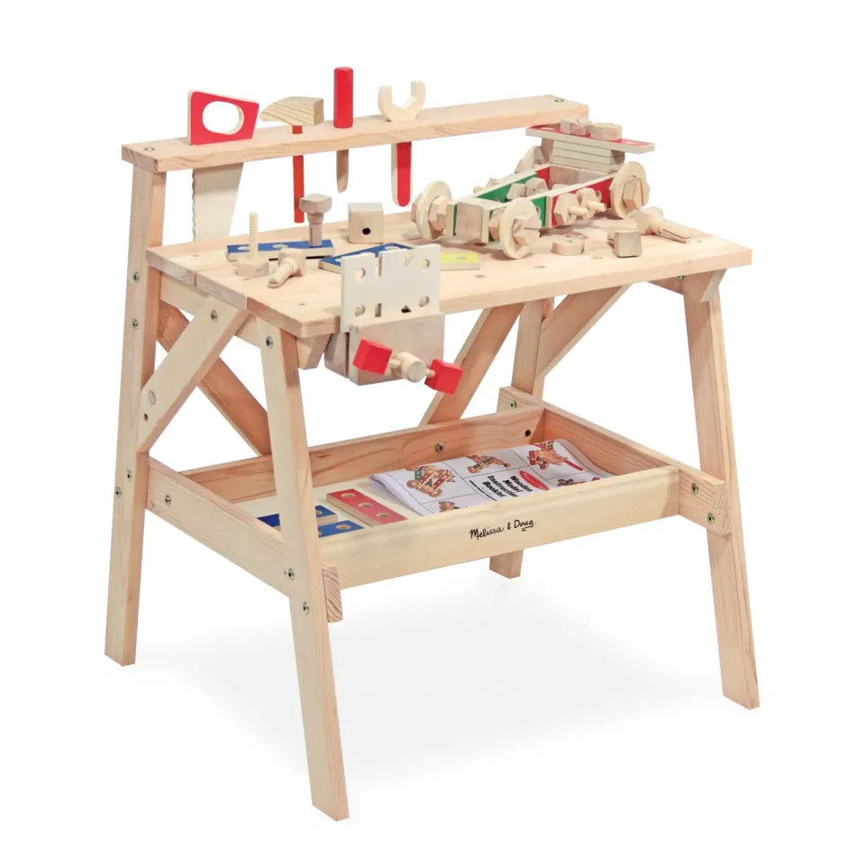 Melissa & Doug Wooden Project werkbank hout 55-delig