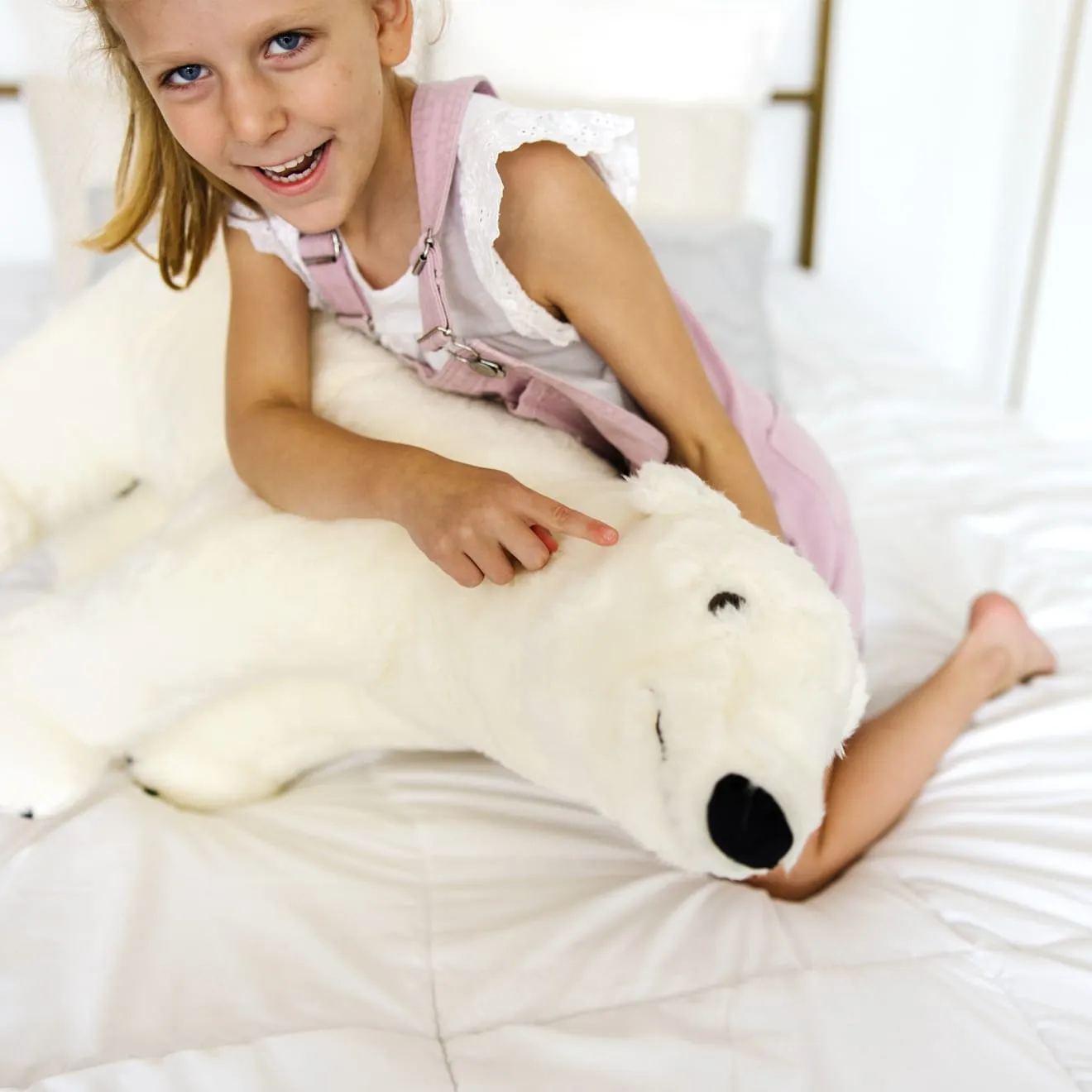 Melissa & Doug Giant Polar Bear knuffel ijsbeer 76 cm pluche