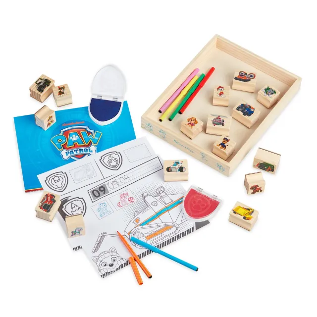 Melissa & Doug PAW Patrol Wooden Stamps stempelset houten