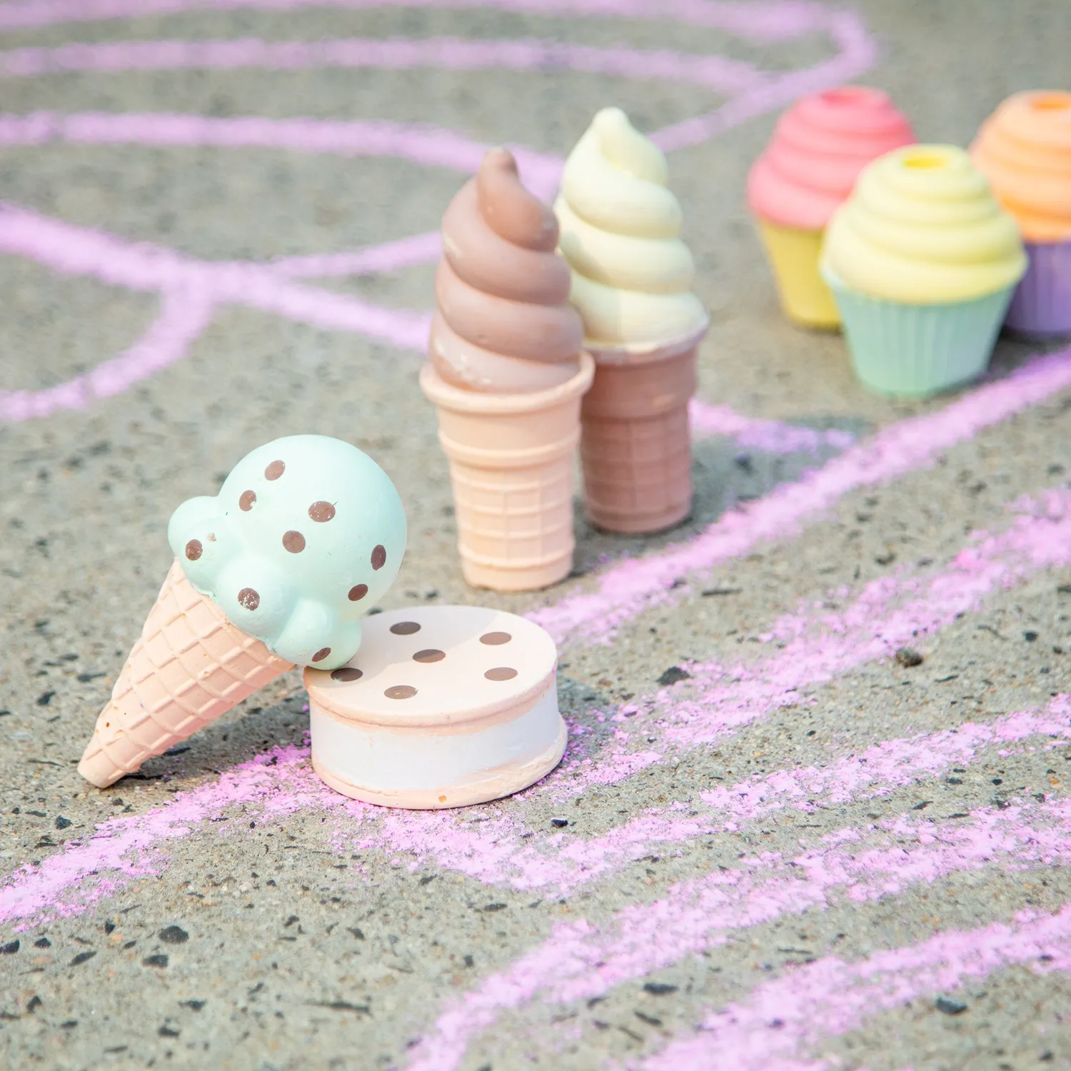 Melissa & Doug Sweet Treats stoepkrijt 12-delig ijs
