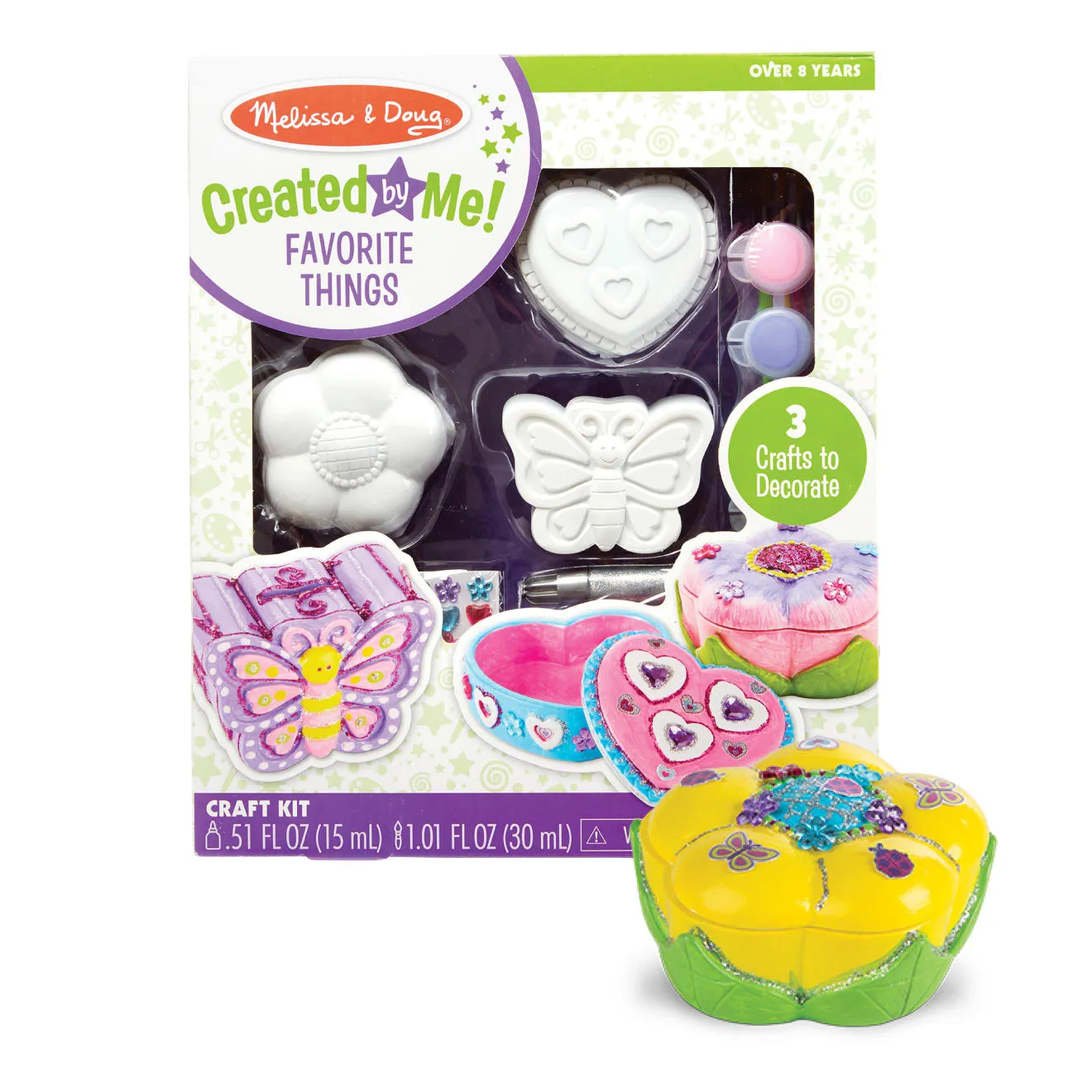 Melissa & Doug Created by Me Knutselset Verf 3-delig Vlinder