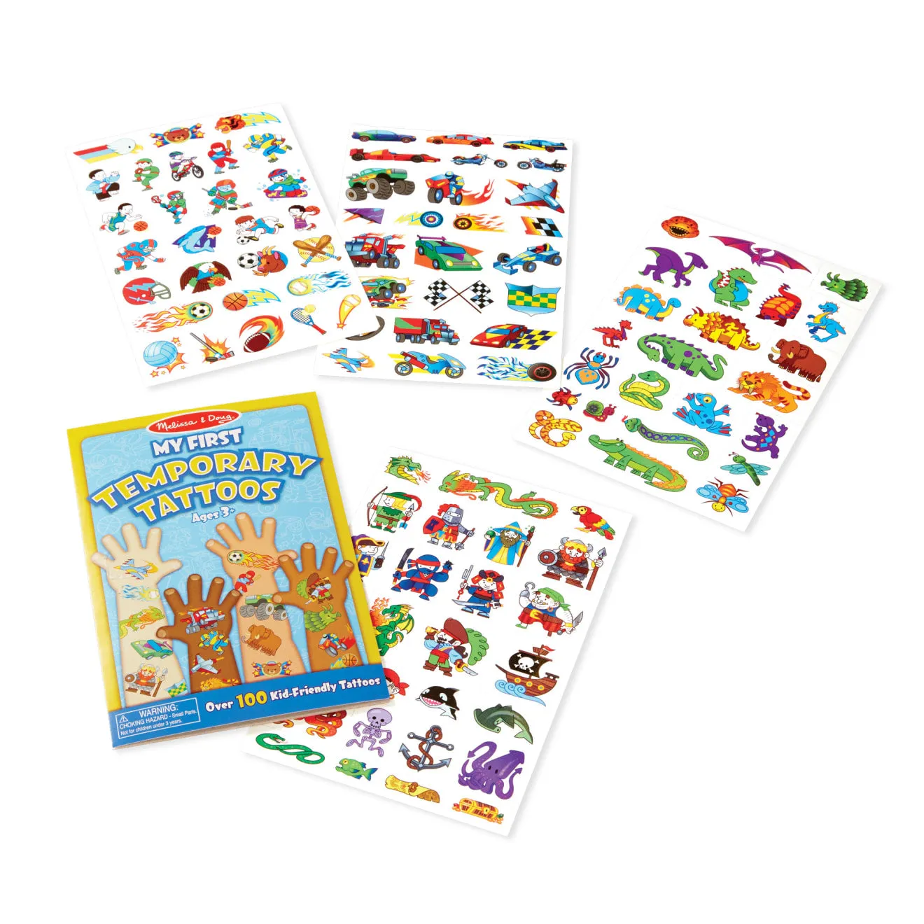Melissa & Doug My First plaktattoos 100+ stuks avontuur