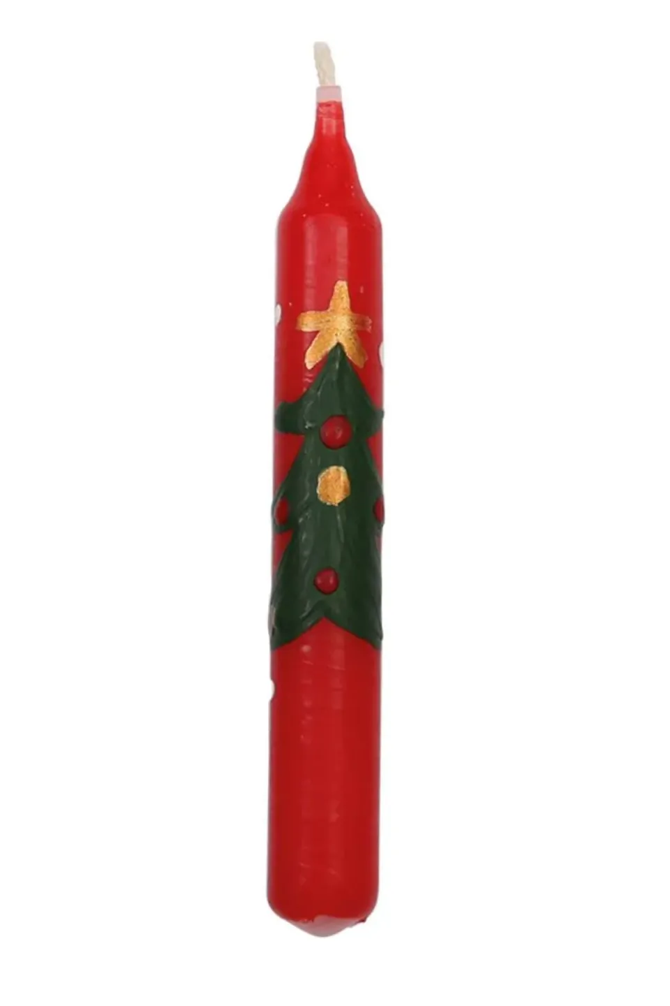 Ginger Fairy Kaarsje Kerstboom 10 cm voor jaarring