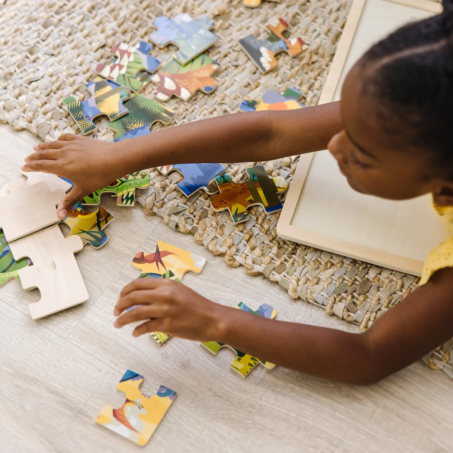 Melissa & Doug Dinosaur houten puzzel 24 stukjes dino