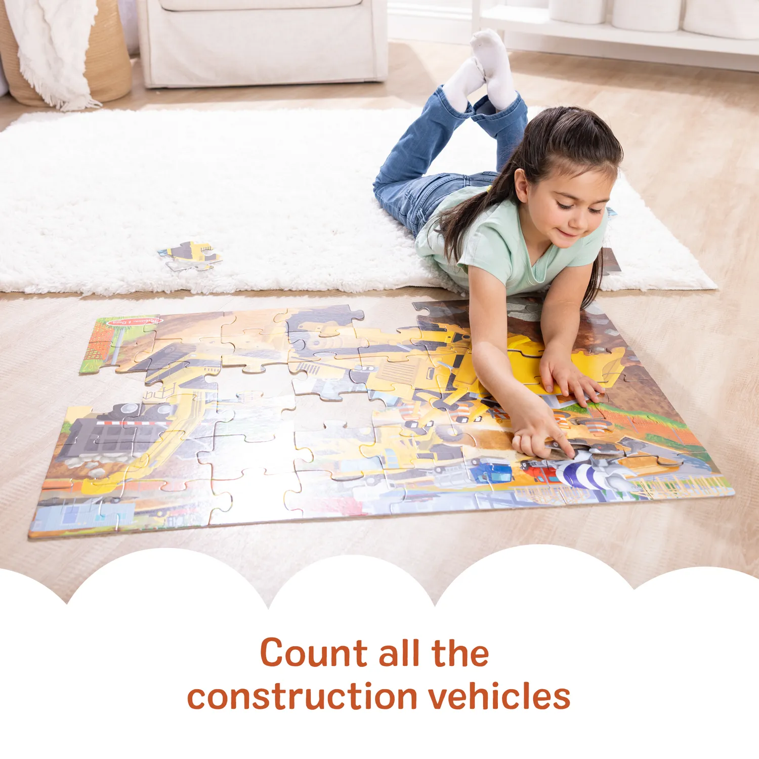 Melissa & Doug Building Site Vloerpuzzel 48 Stukjes