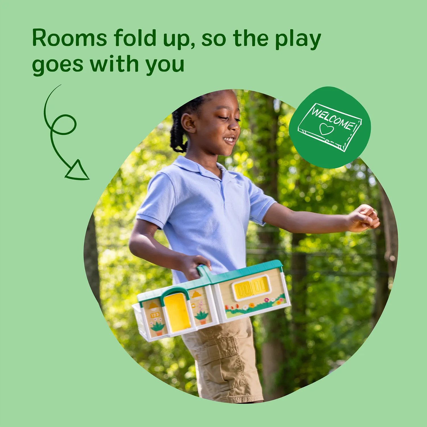 Melissa & Doug Cheery Lane poppenhuis met figuren