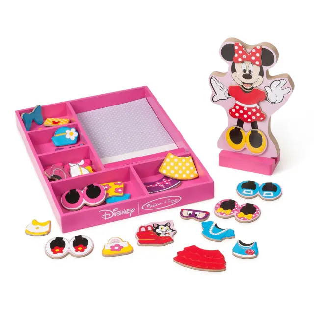 Melissa & Doug Minnie magnetische aankleedpop hout