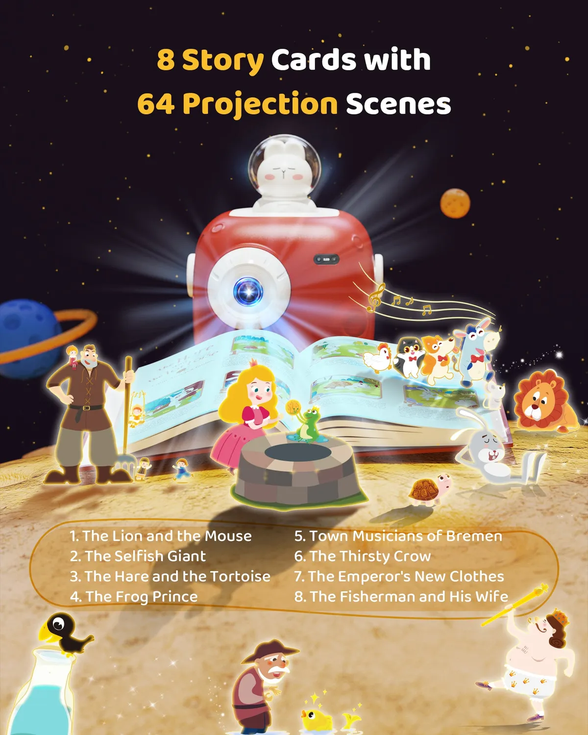 KOKODI Story Projector verhalenprojector Rood met bluetooth