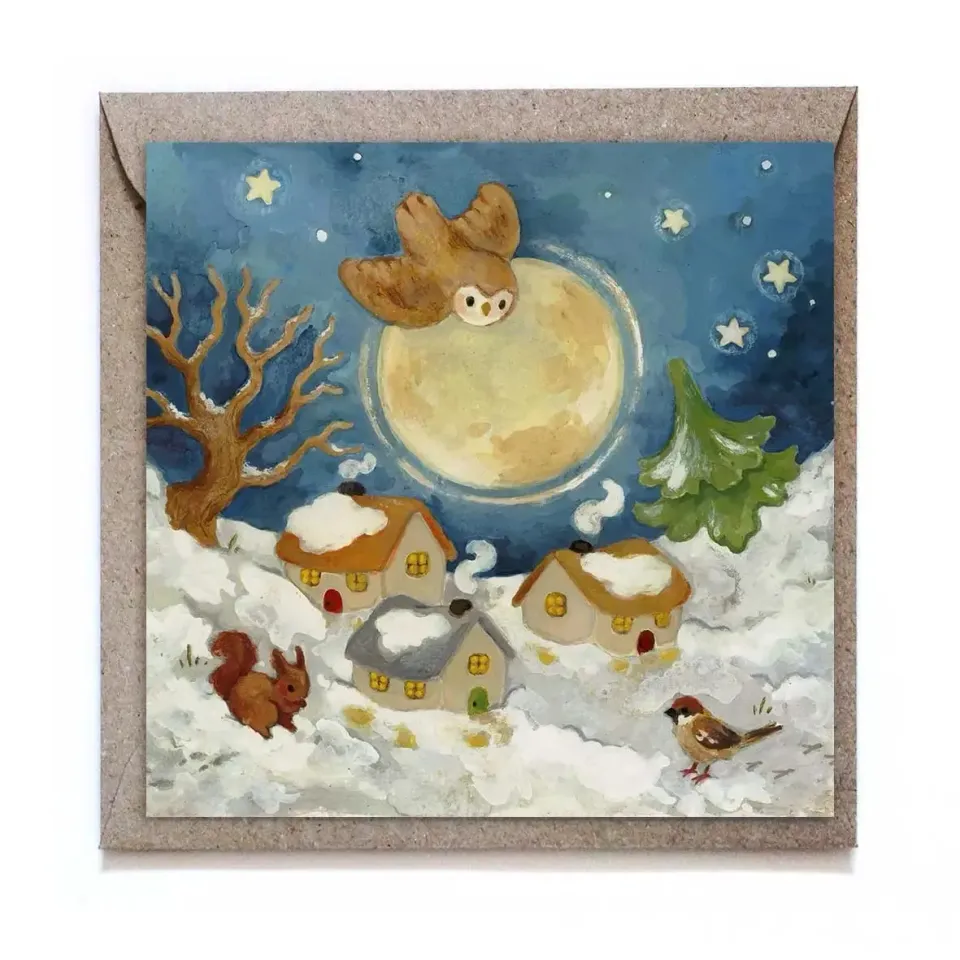 Ginger Fairy Embracing the Calm wenskaart 12x12 cm vierkant