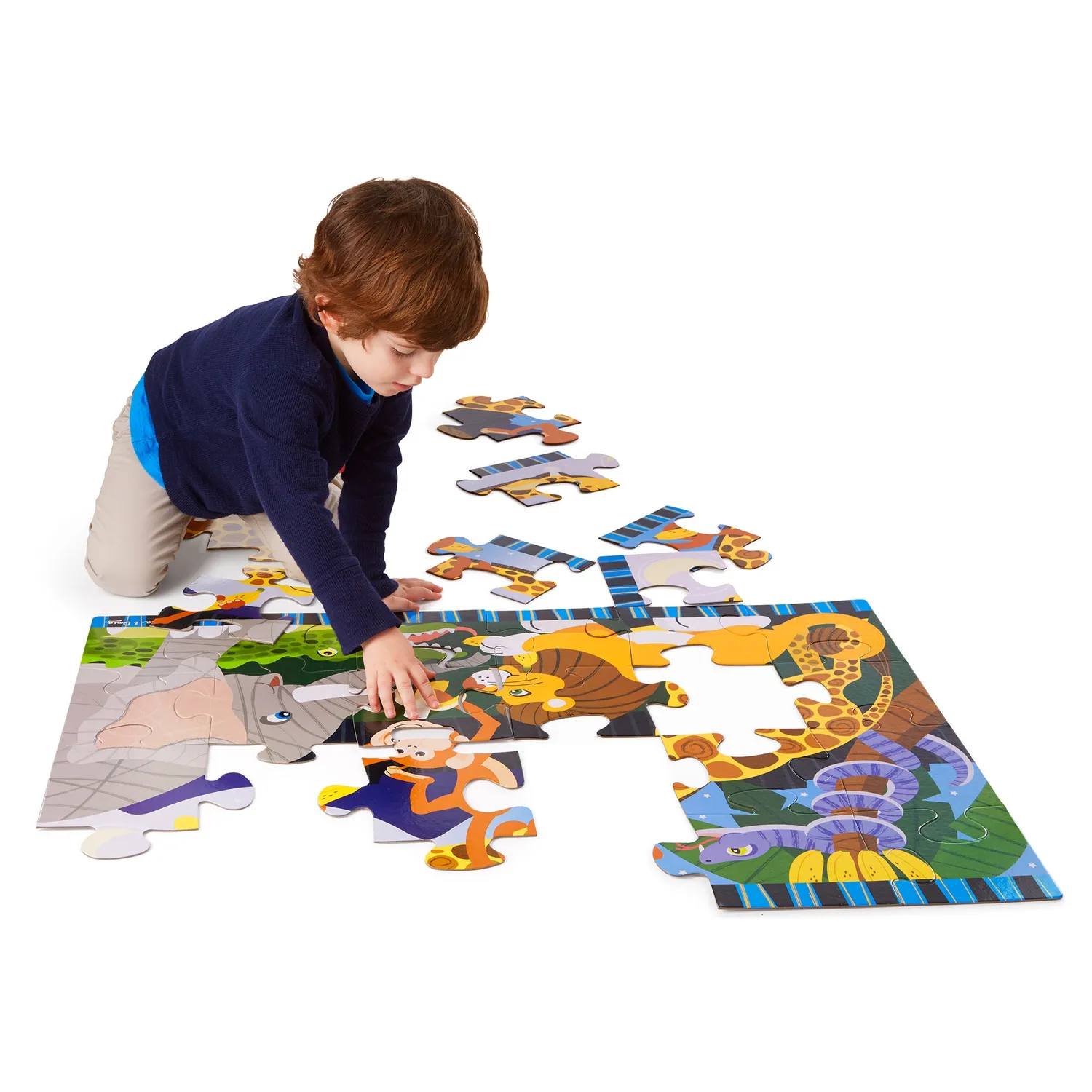 Melissa & Doug Safari Social vloerpuzzel 24 stukjes dieren