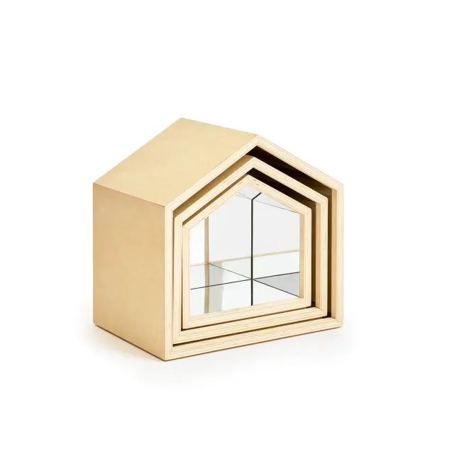 Guidecraft Nesting Mirror Houses spiegelblokken hout