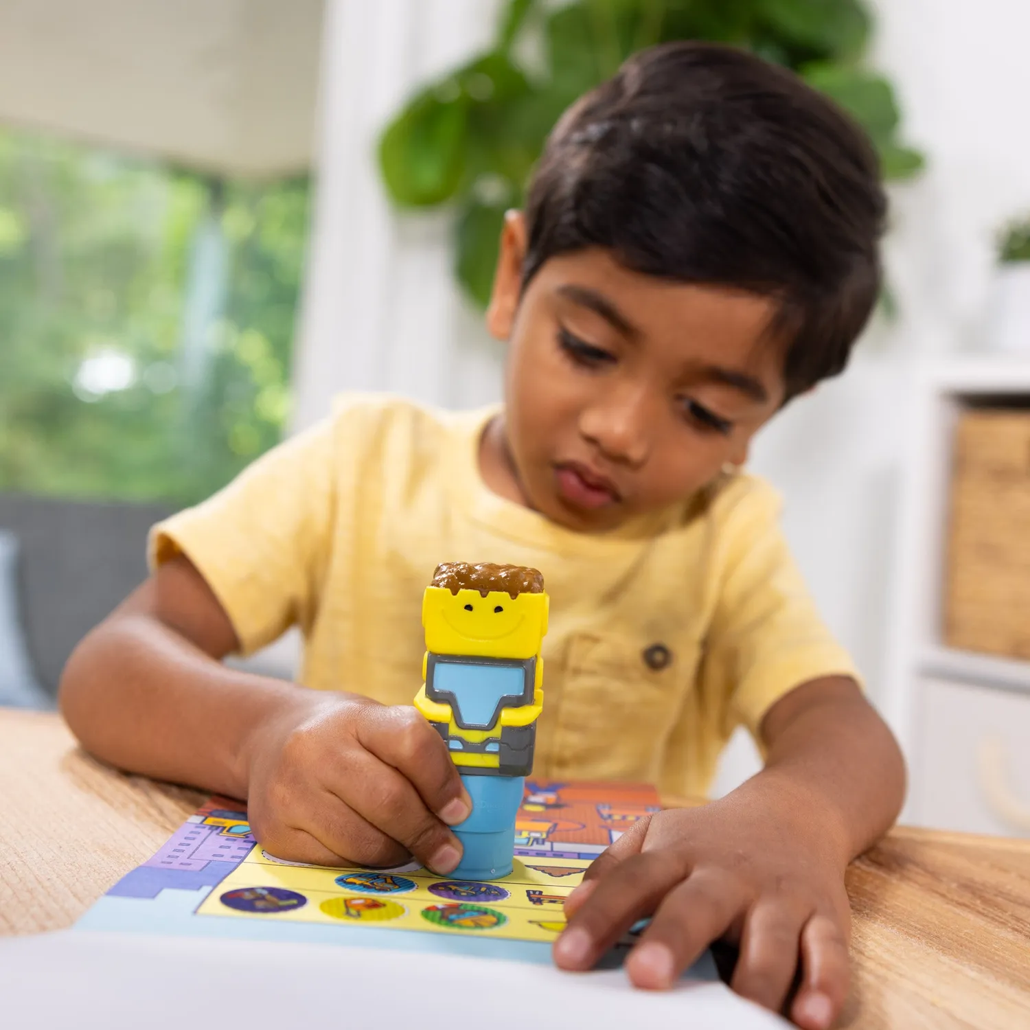 Melissa & Doug Sticker WOW Bulldozer Stickerstempelset