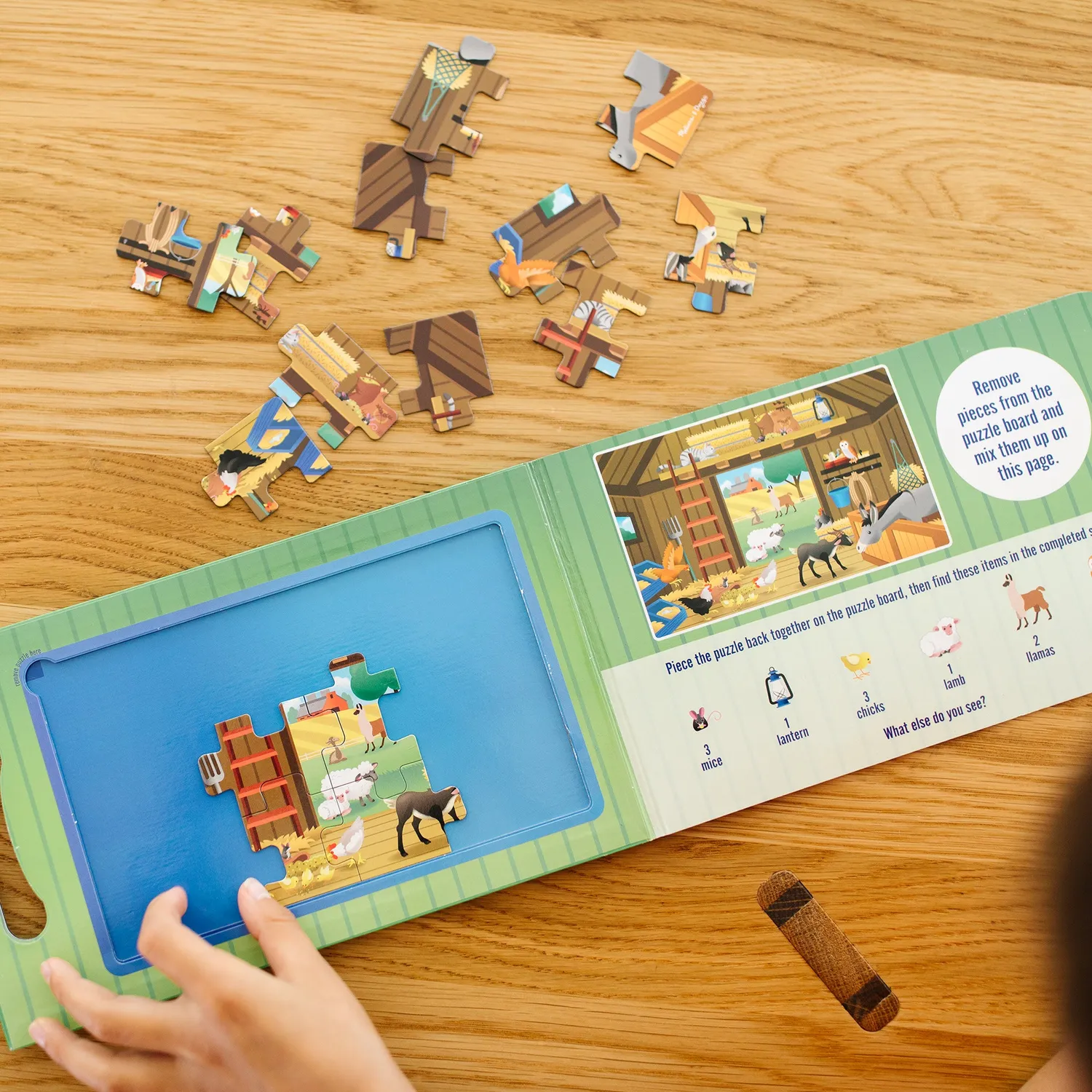 Melissa & Doug On the Farm magneetpuzzel 2x15 stukjes